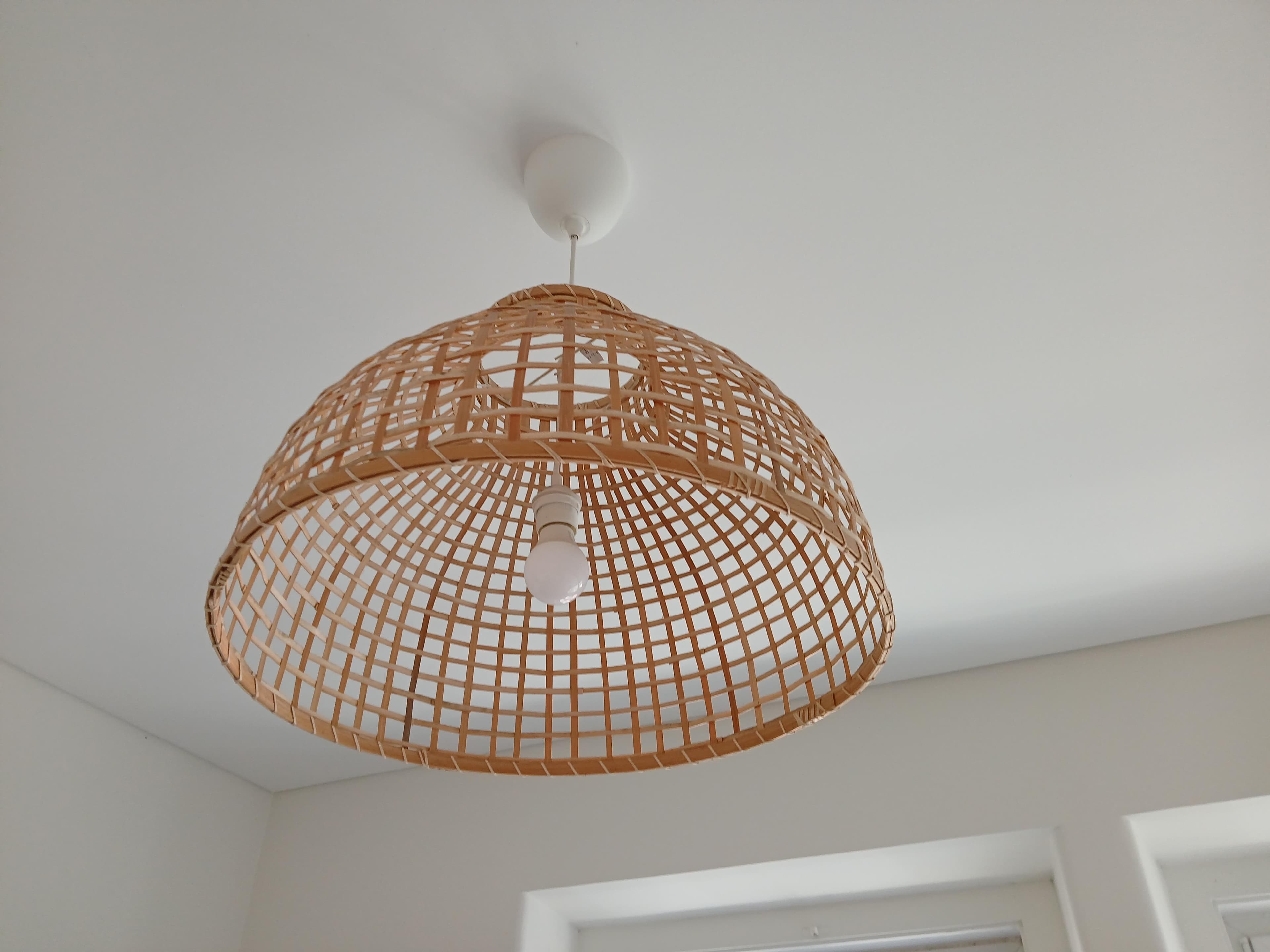 GOTTORP pendant lamp shade, bamboo, 55x37 cm