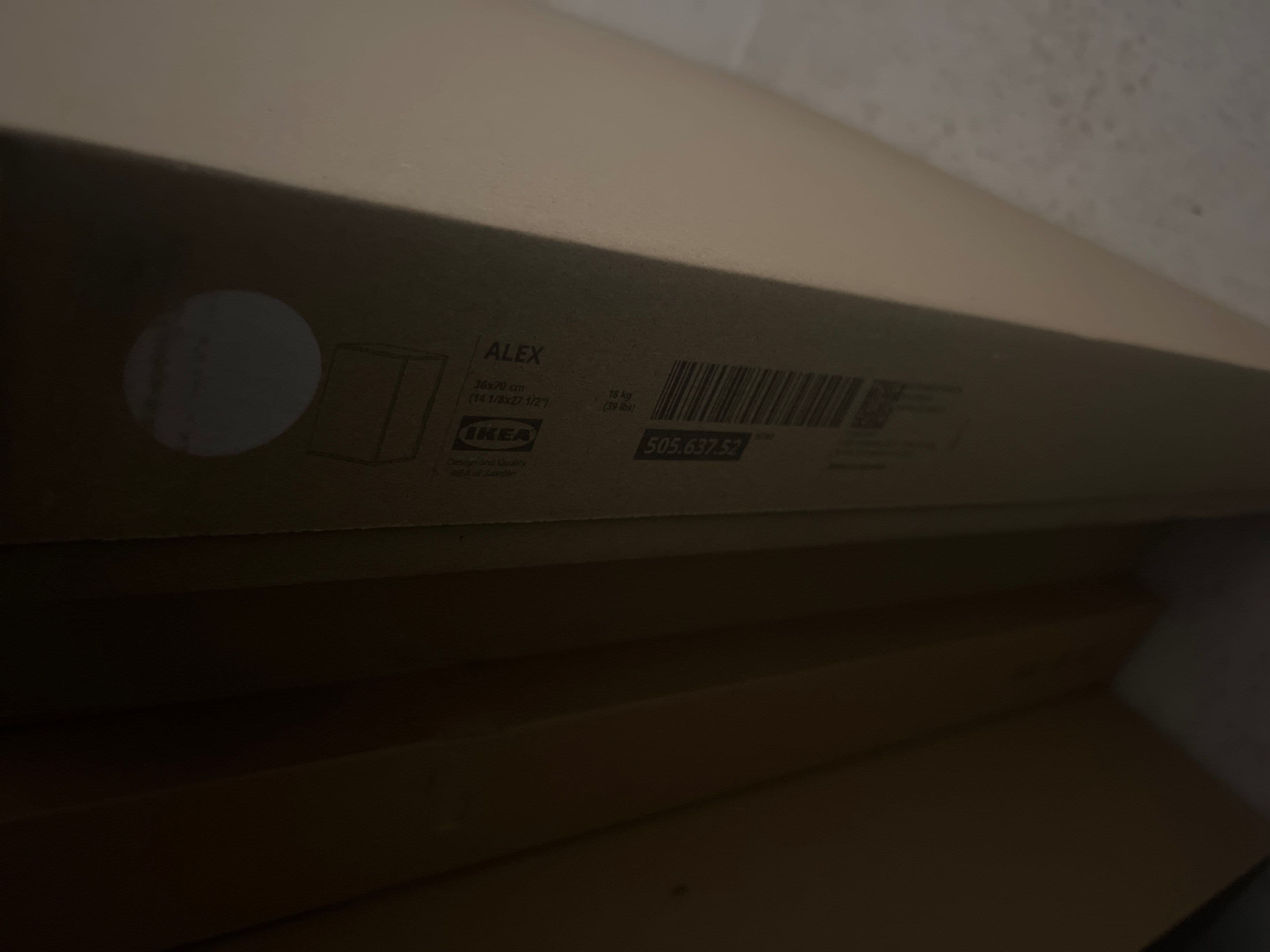 ALEX storage unit, white, 36x70 cm