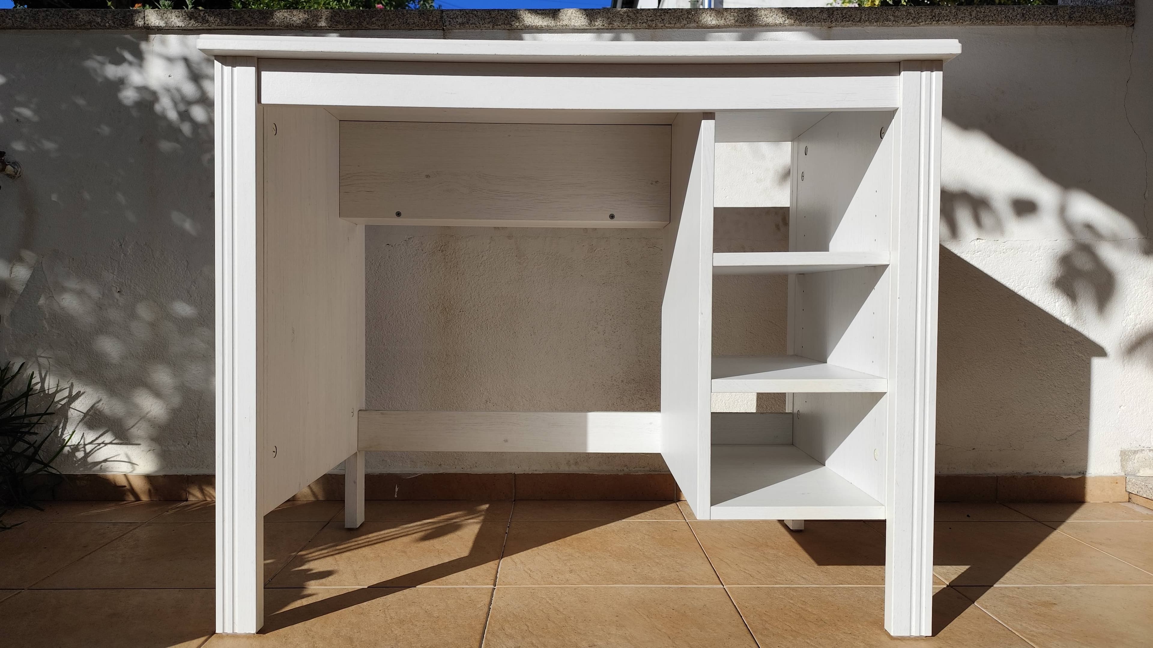 BRUSALI Desk, white, 90x52 cm