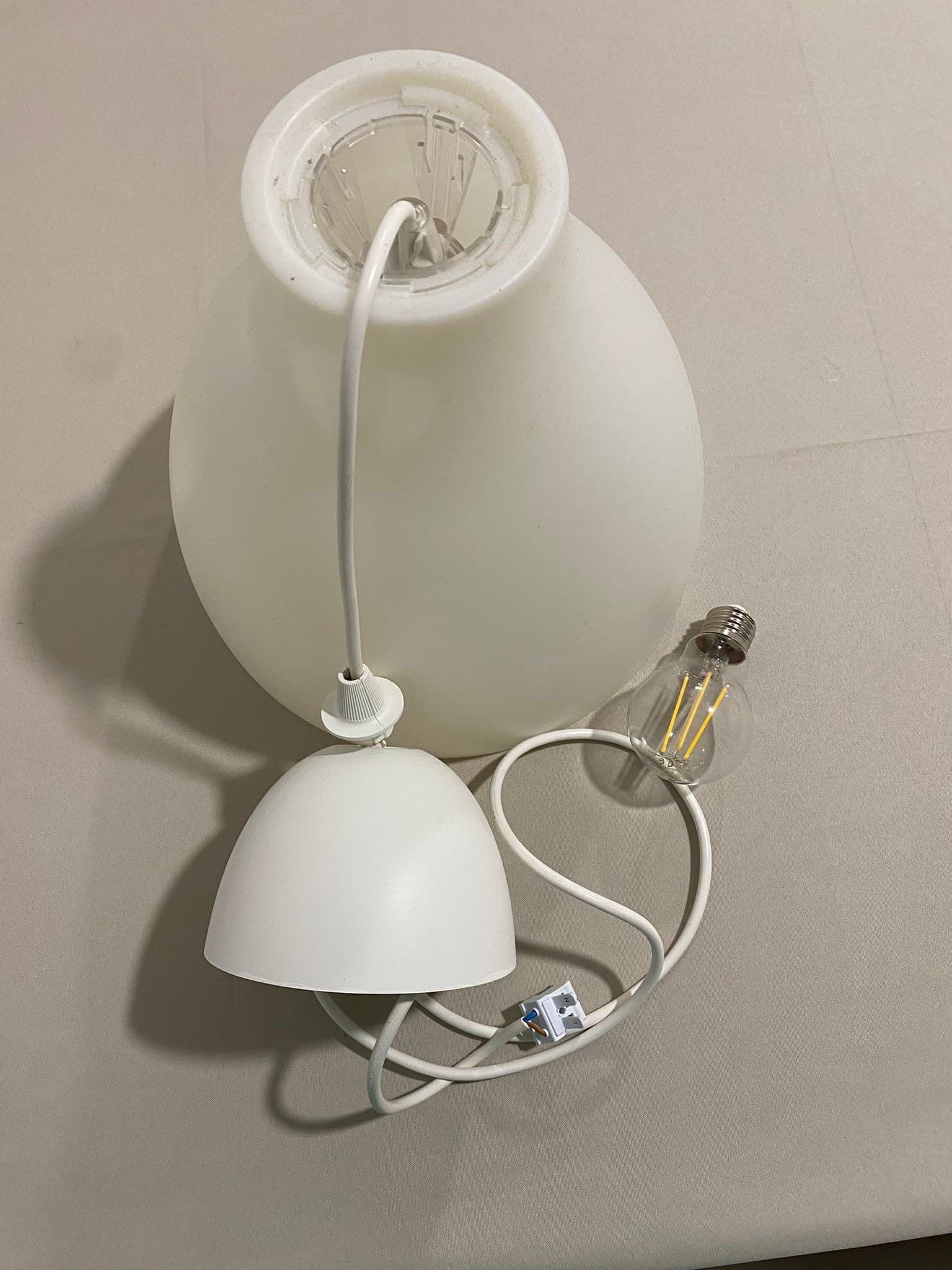 MELODI Pendant lamp, white, 38 cm