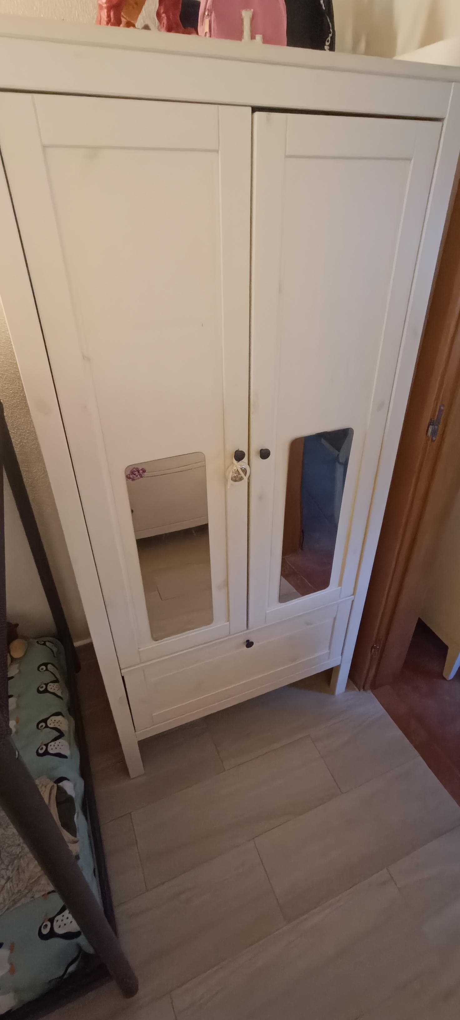 SUNDVIK Wardrobe, white, 80x50x171 cm