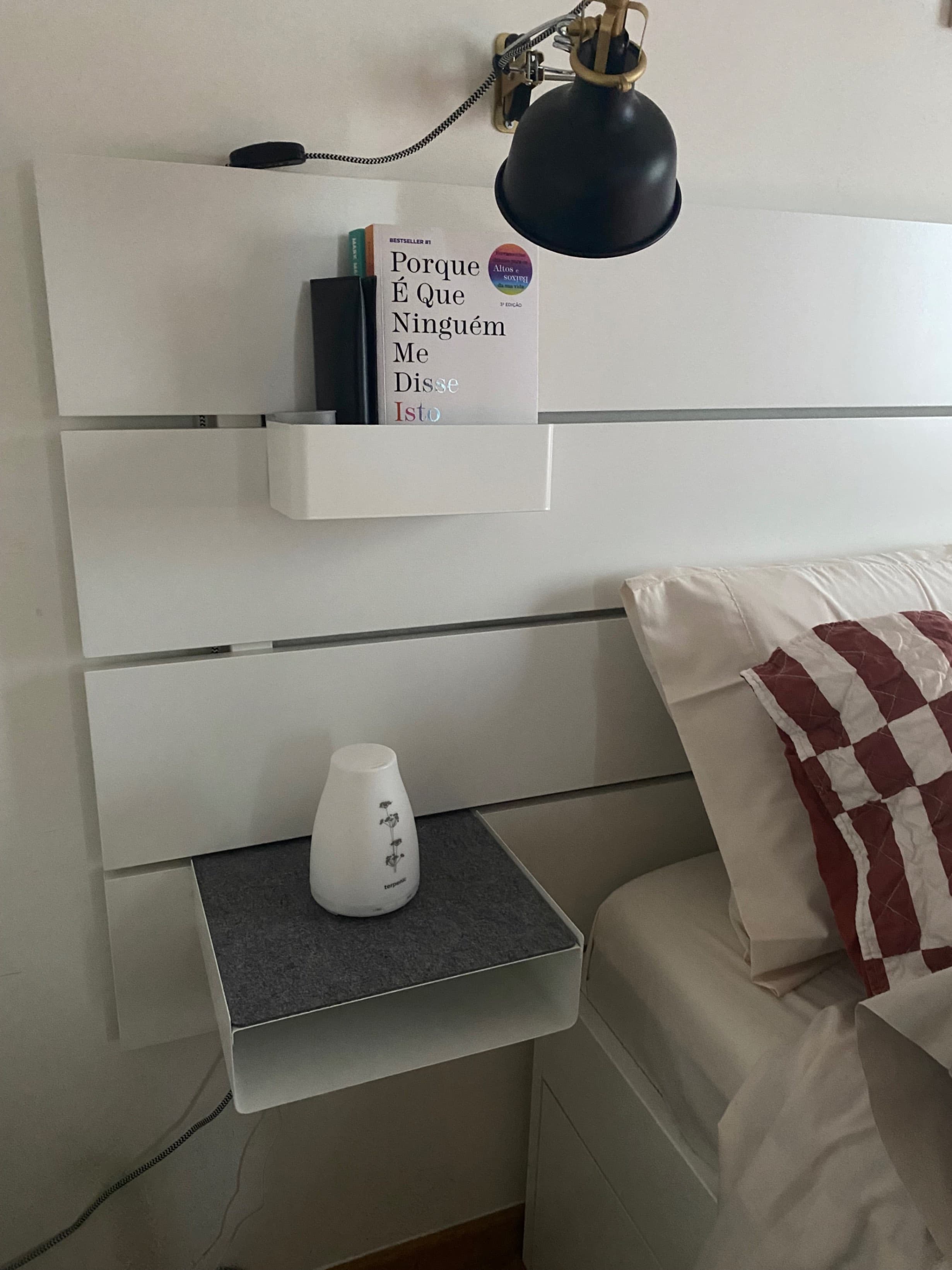 NORDLI Headboard, white, 140/160 cm