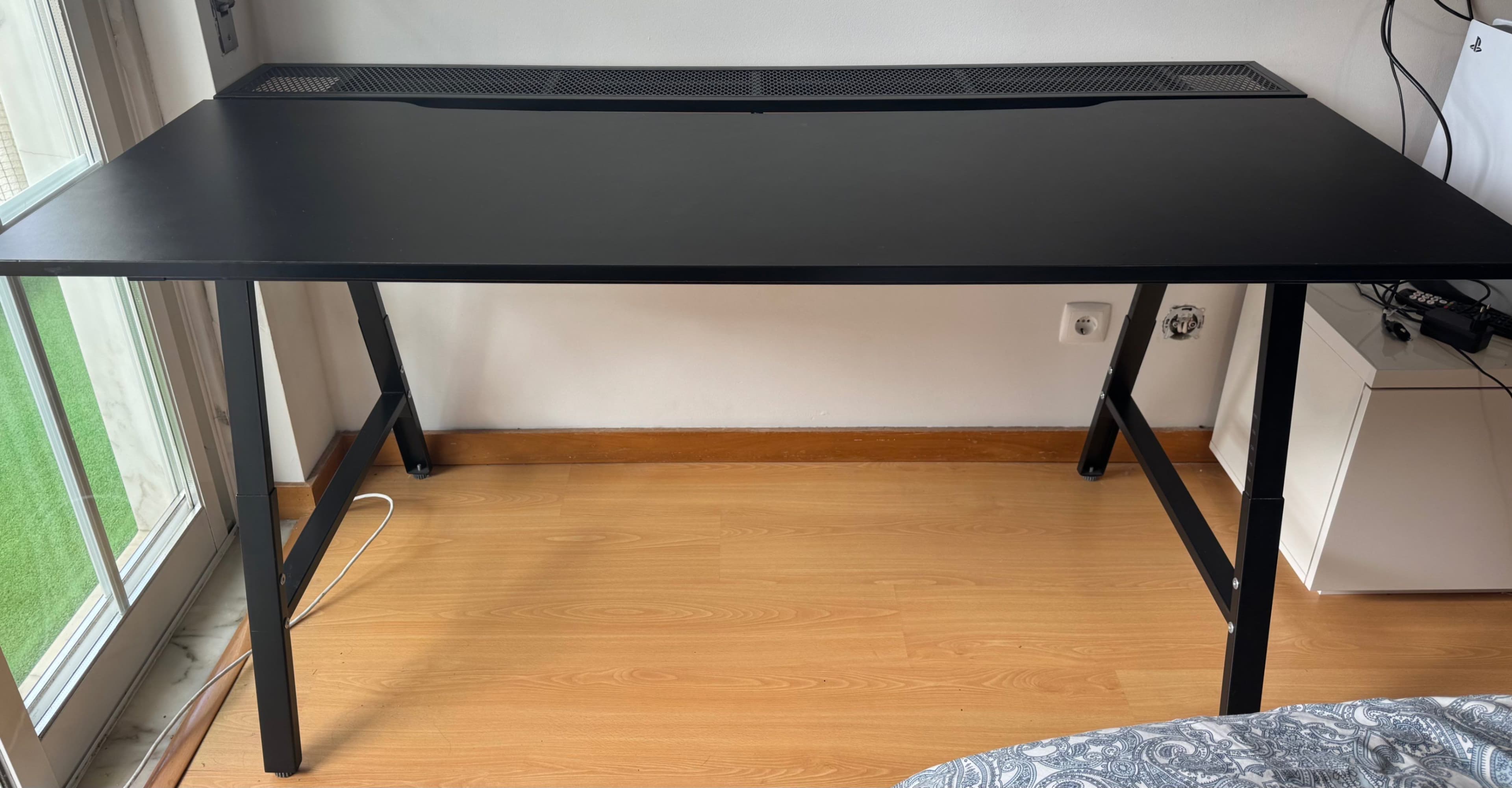 UTESPELARE secretária p/gaming, preto, 160x80 cm