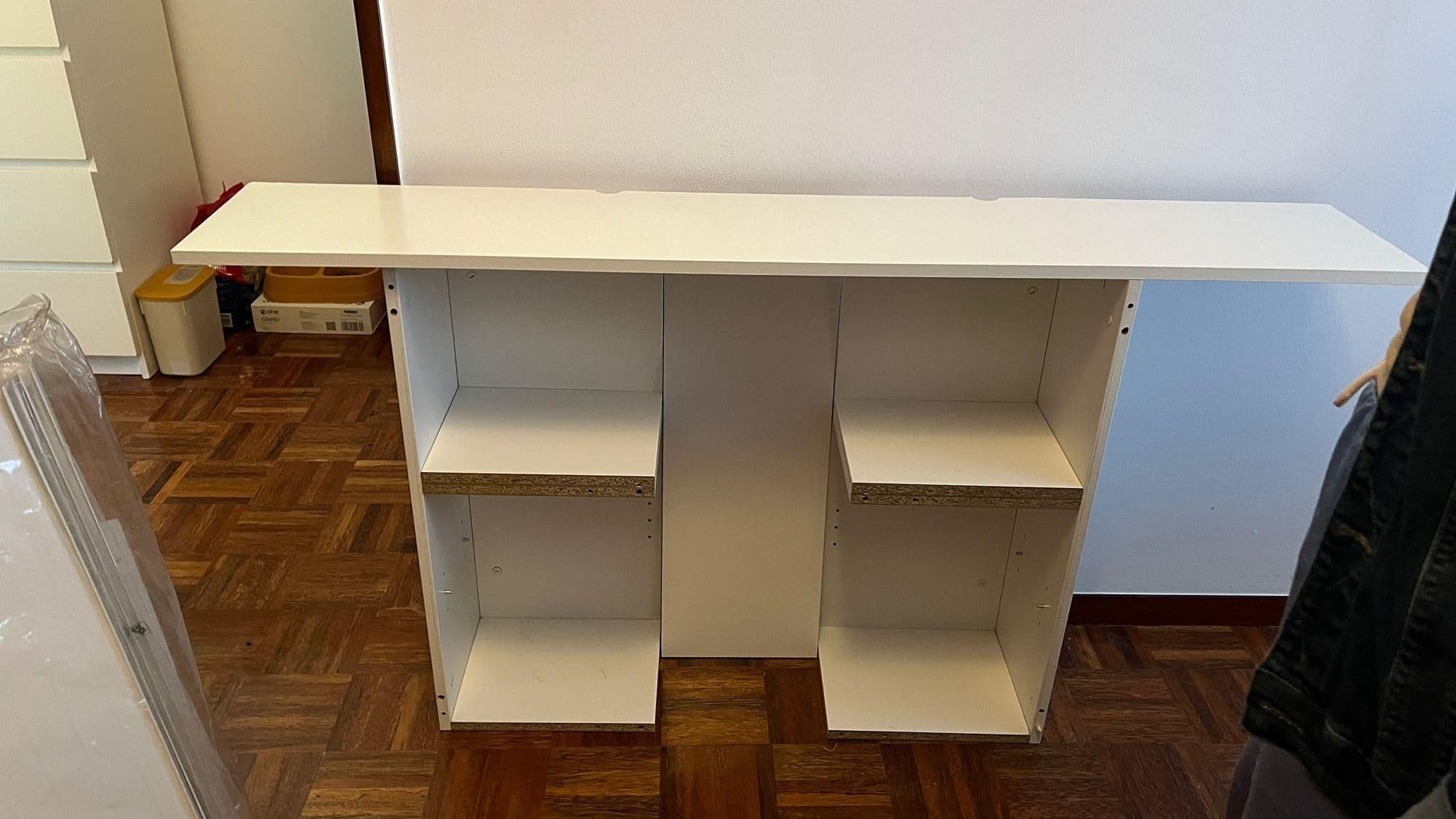 BRIMNES Headboard with storage compartment, white, 160 cm