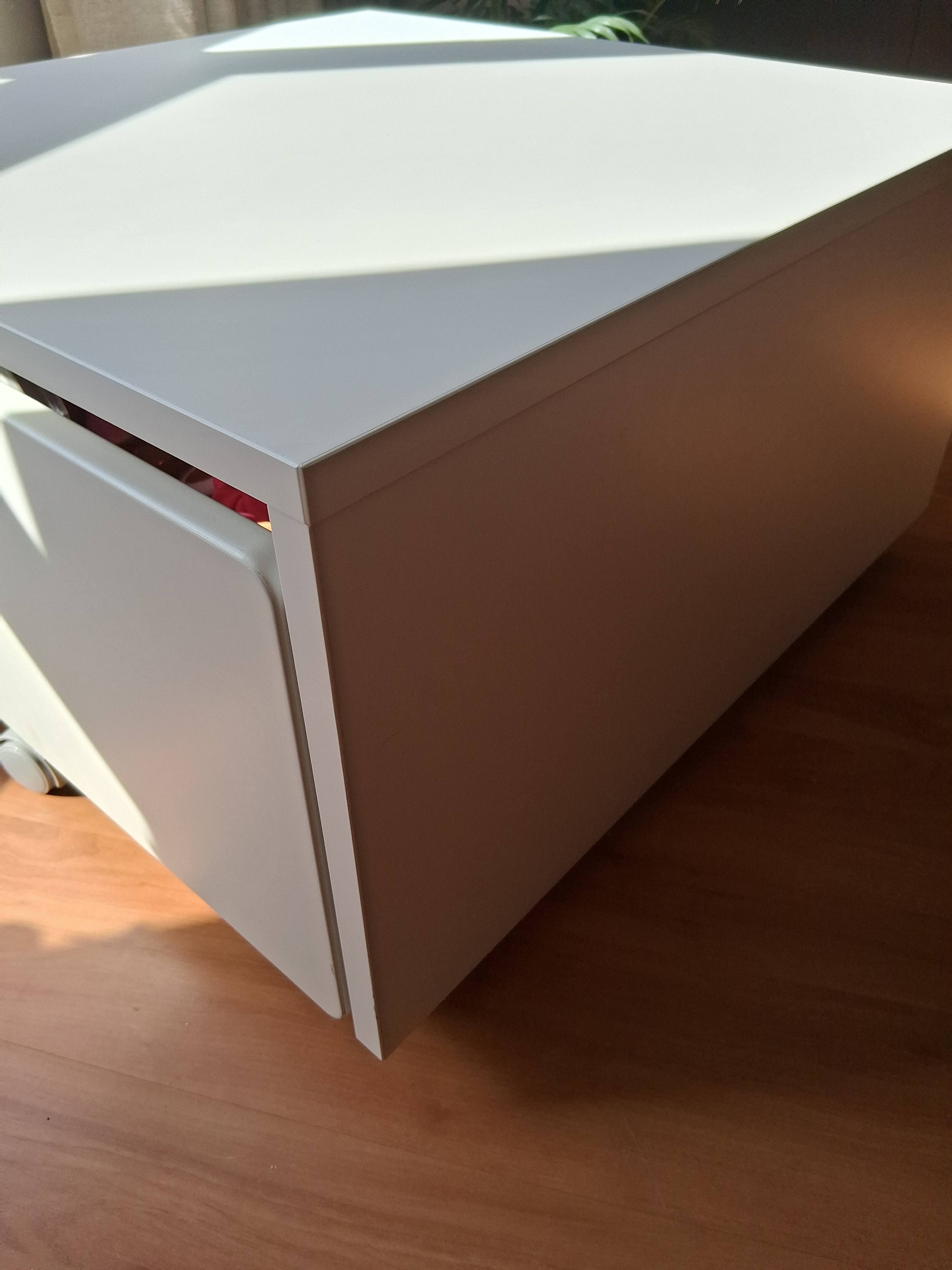 SLÄKT Storage box with castors, 62x62x35 cm