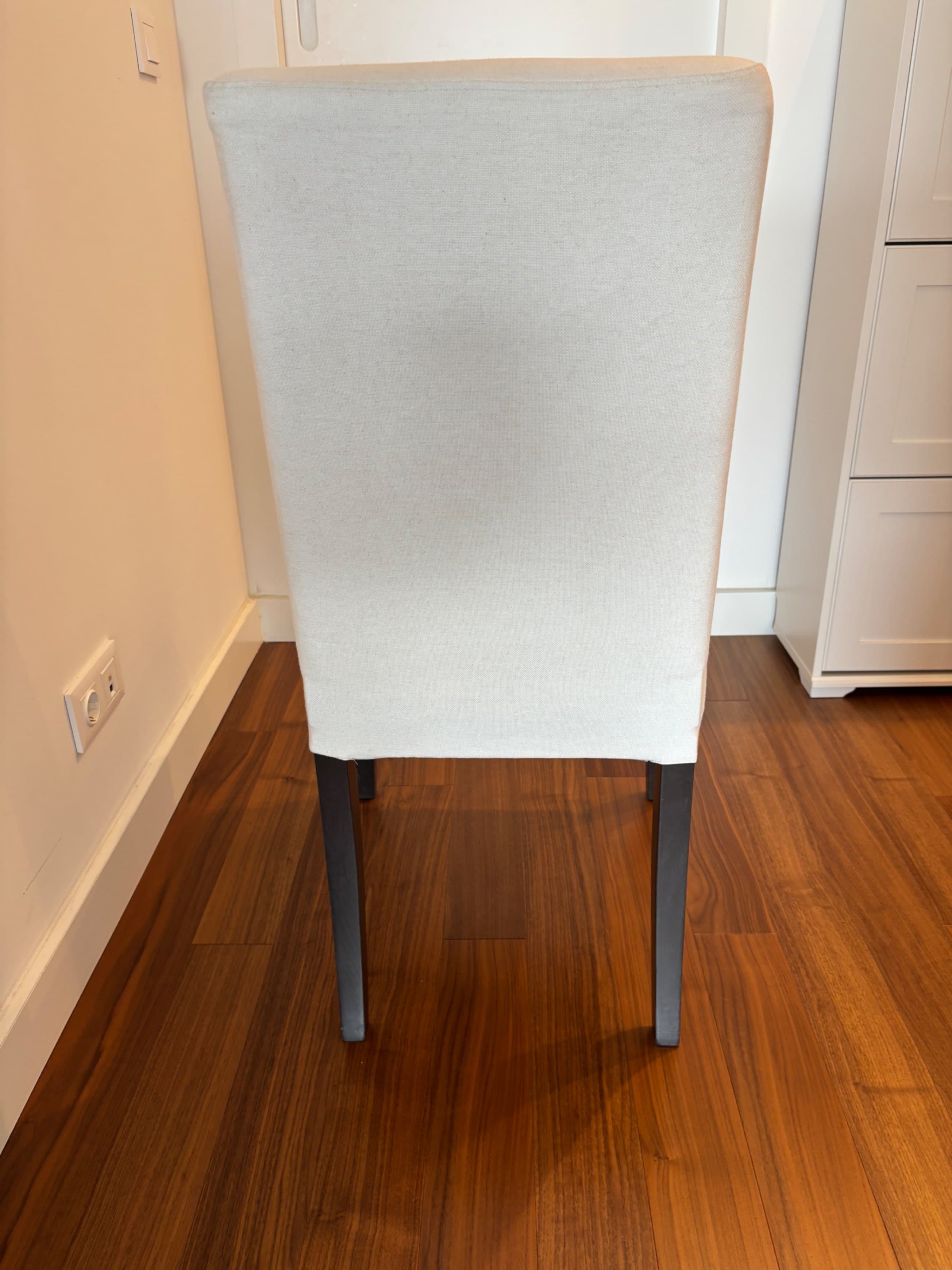 BERGMUND chair, black/Hallarp beige