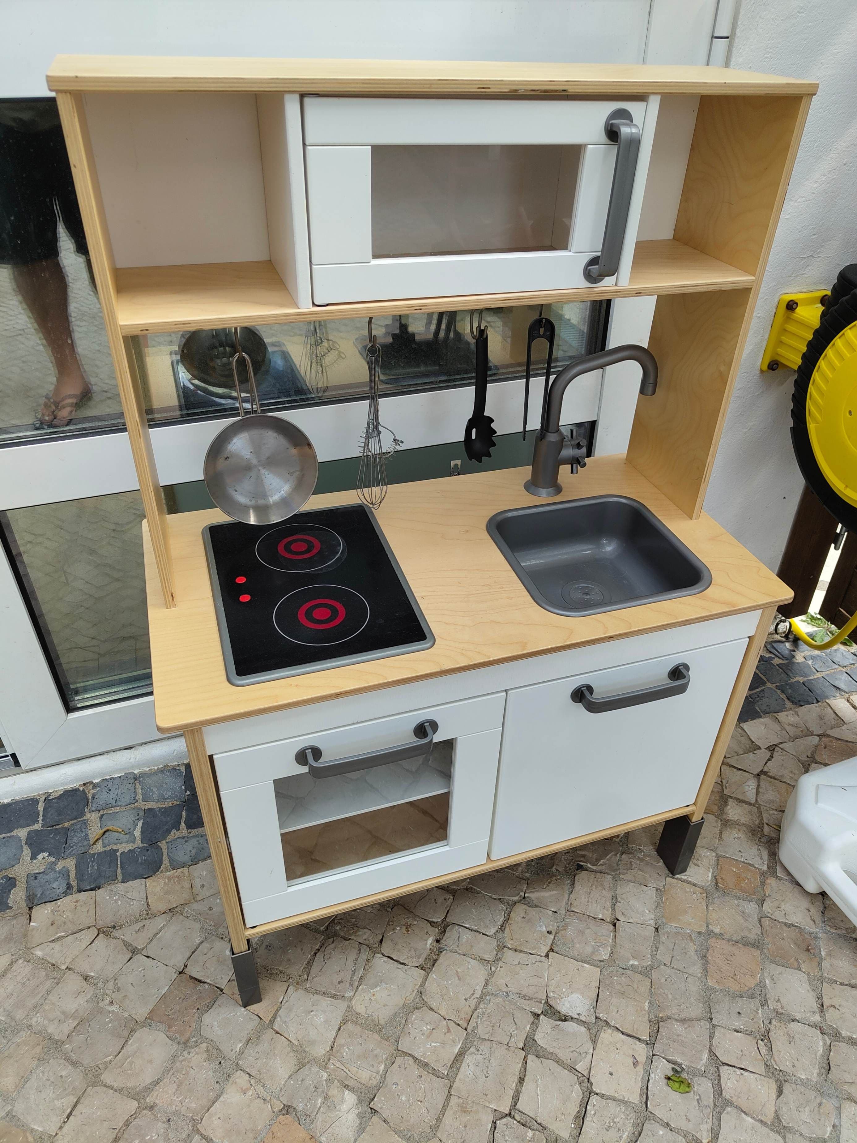 DUKTIG play kitchen, birch, 72x40x109 cm