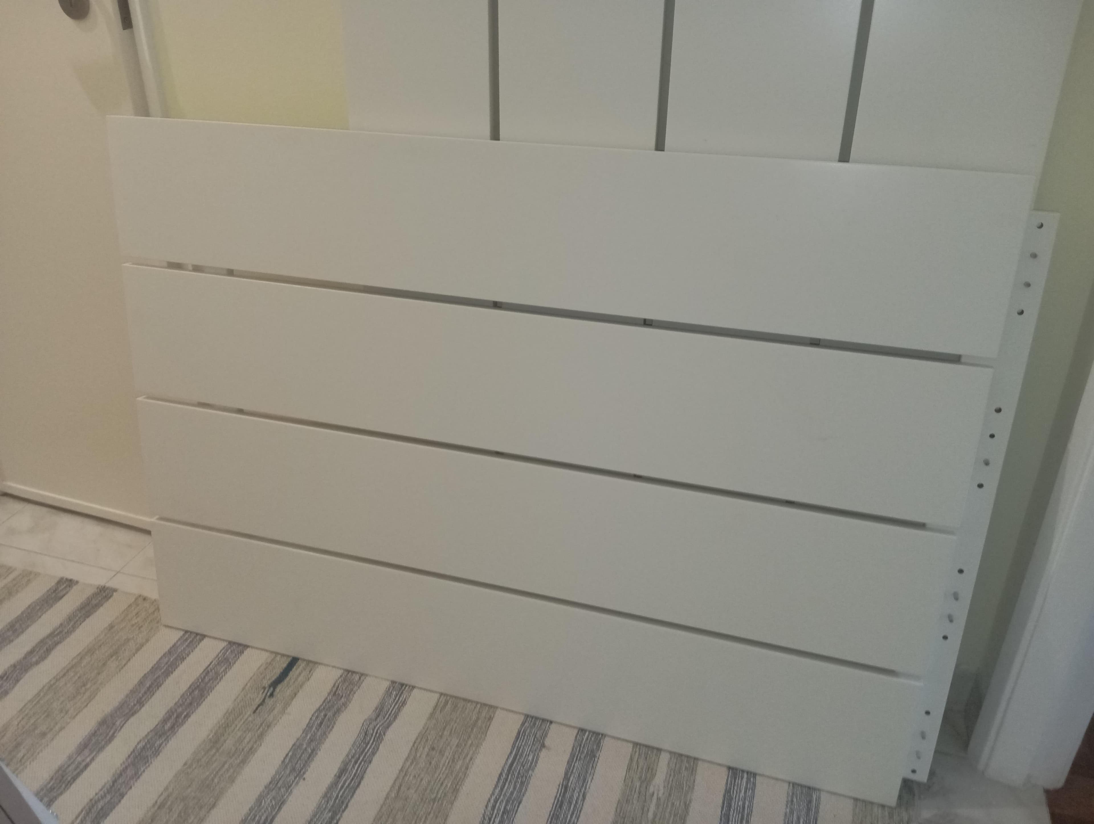 NORDLI Headboard, white, 140/160 cm