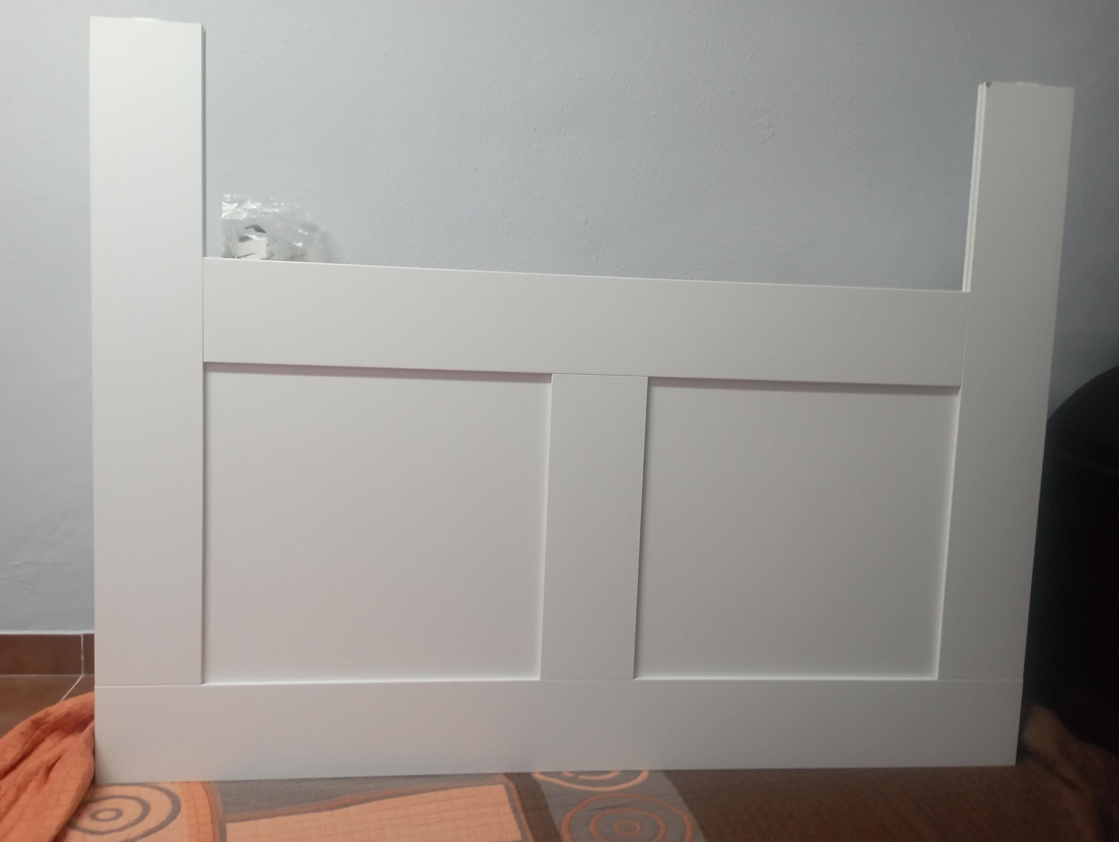BRIMNES Headboard with storage compartment, white, 140 cm