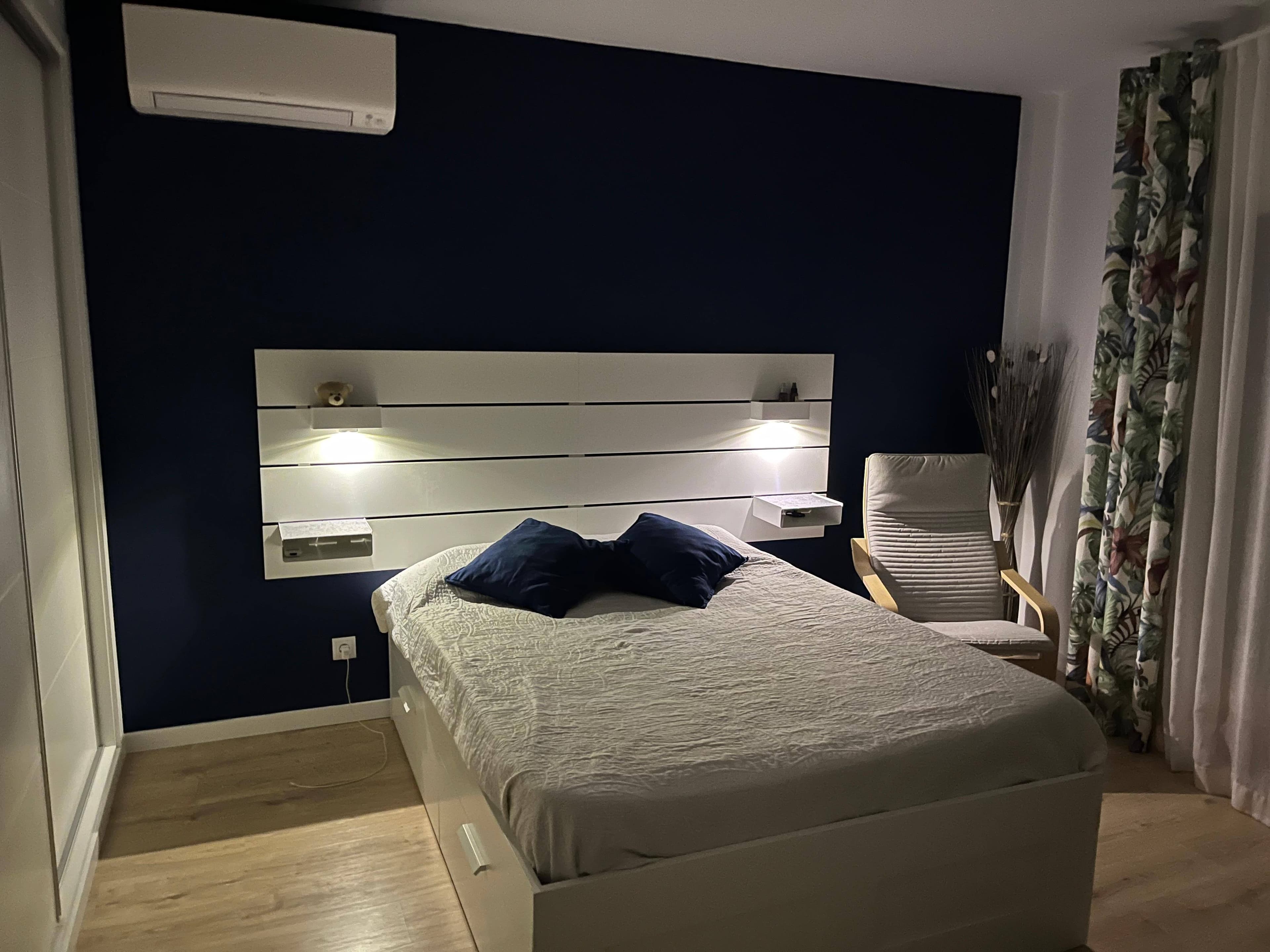 NORDLI Headboard, white, 140/160 cm