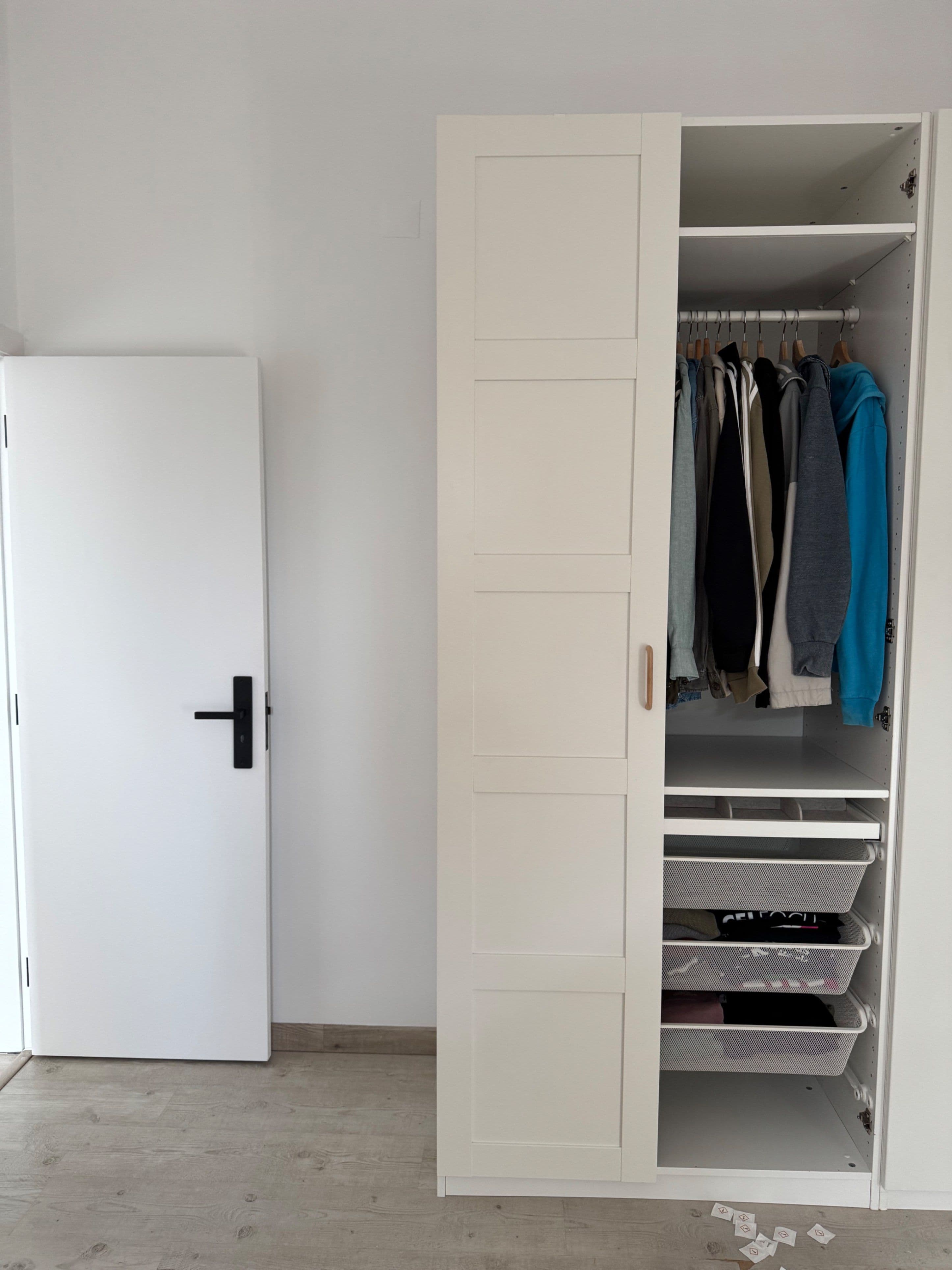 BERGSBO Door, white, 50x229 cm