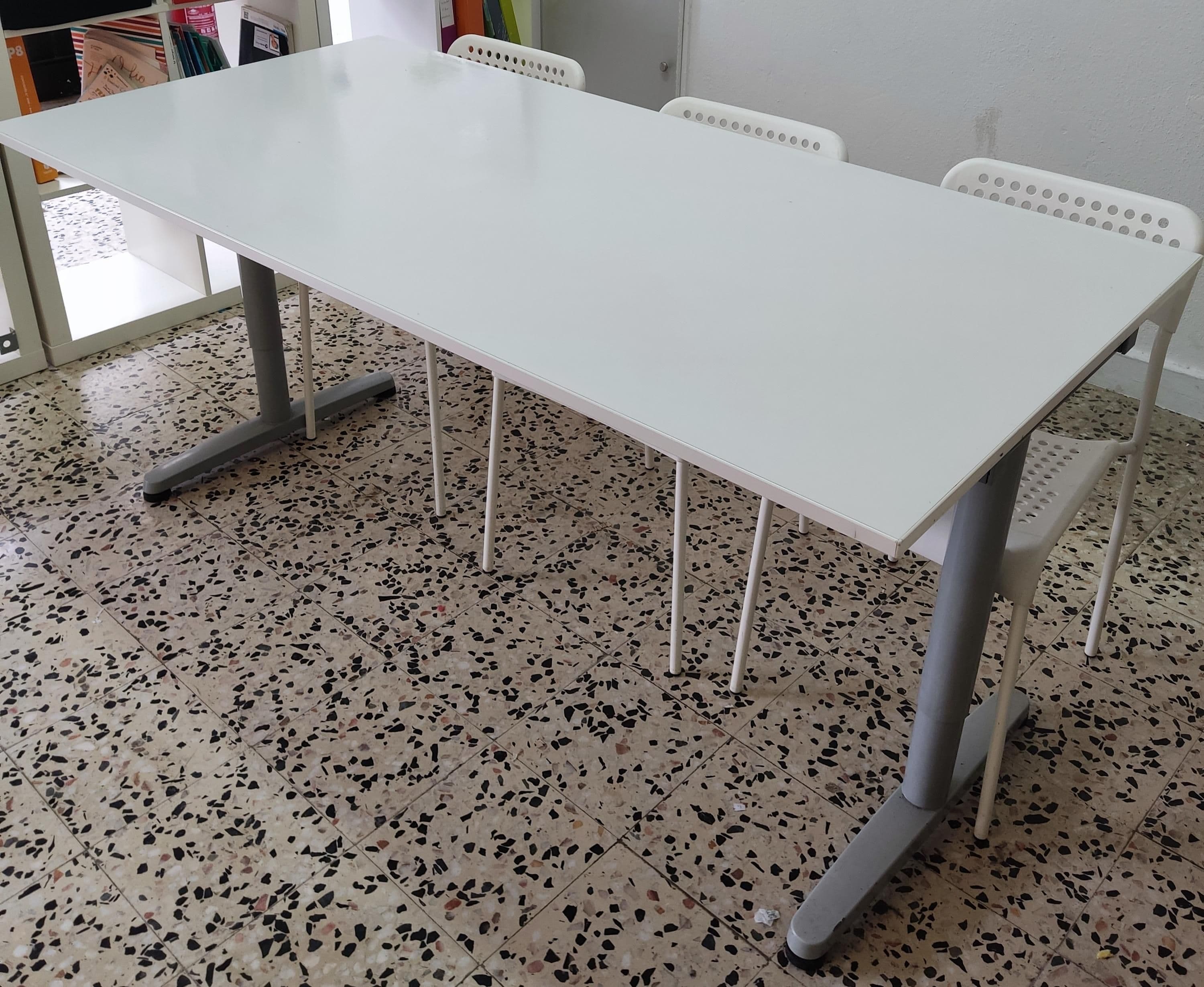 MITTZON secretária, branco, 160x60 cm