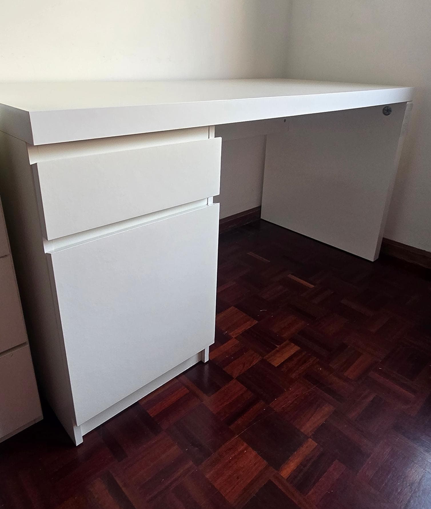 MALM Desk, white, 140x65 cm
