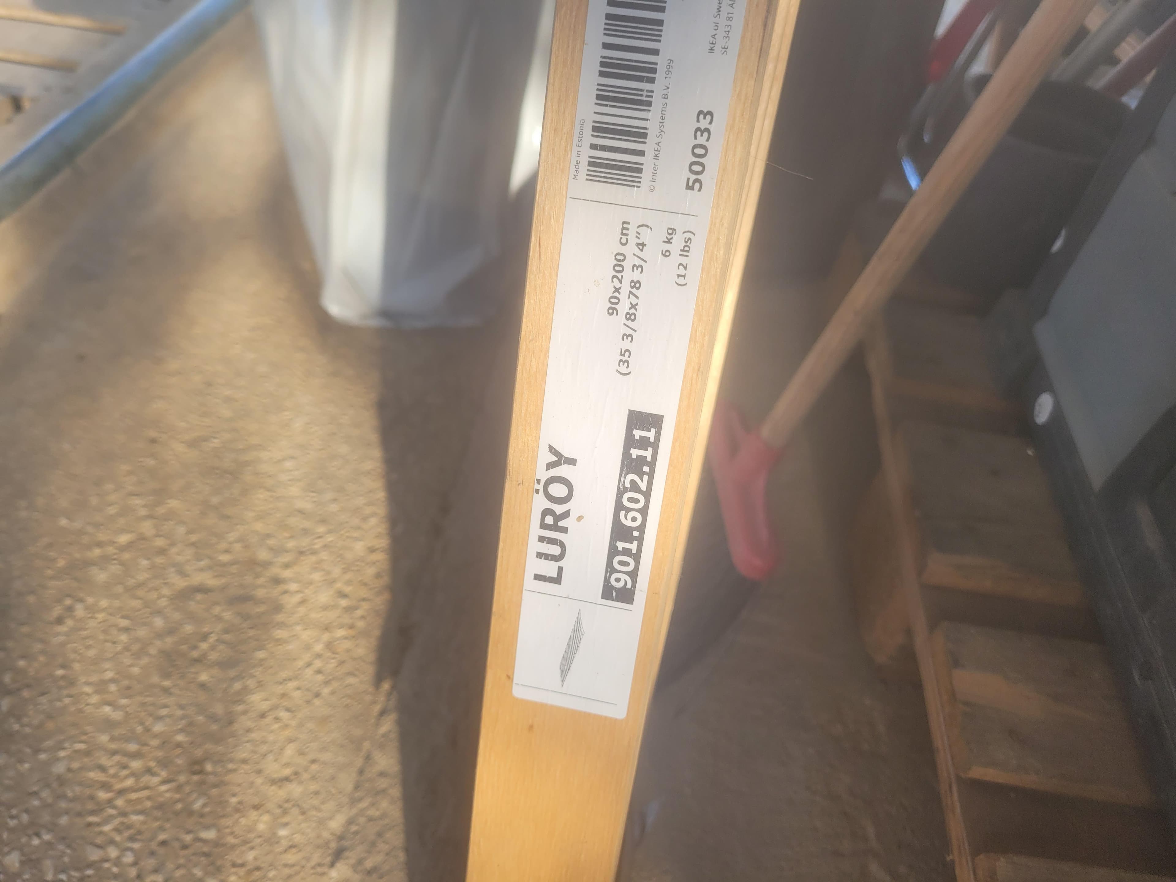 LURÖY slatted bed base, 90x200 cm