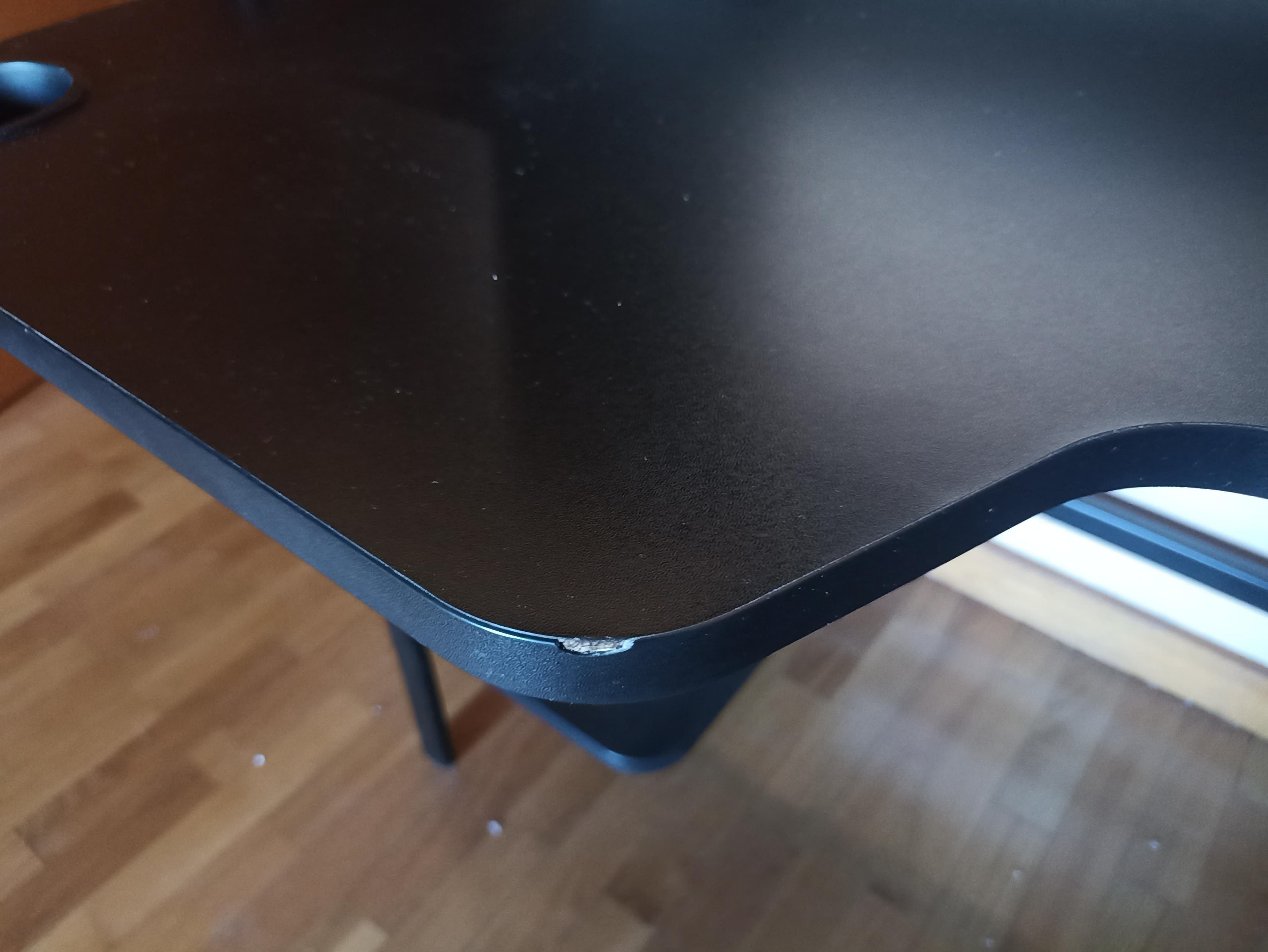 FREDDE secretária p/gaming, preto, 140/185x74x146 cm