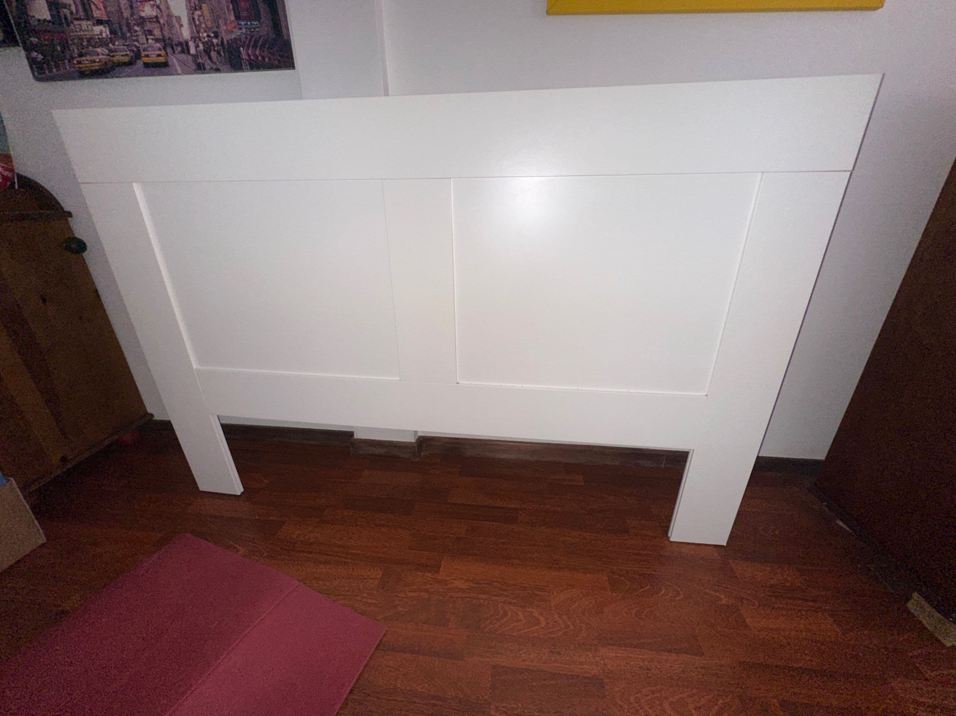 BRIMNES Headboard with storage compartment, white, 160 cm