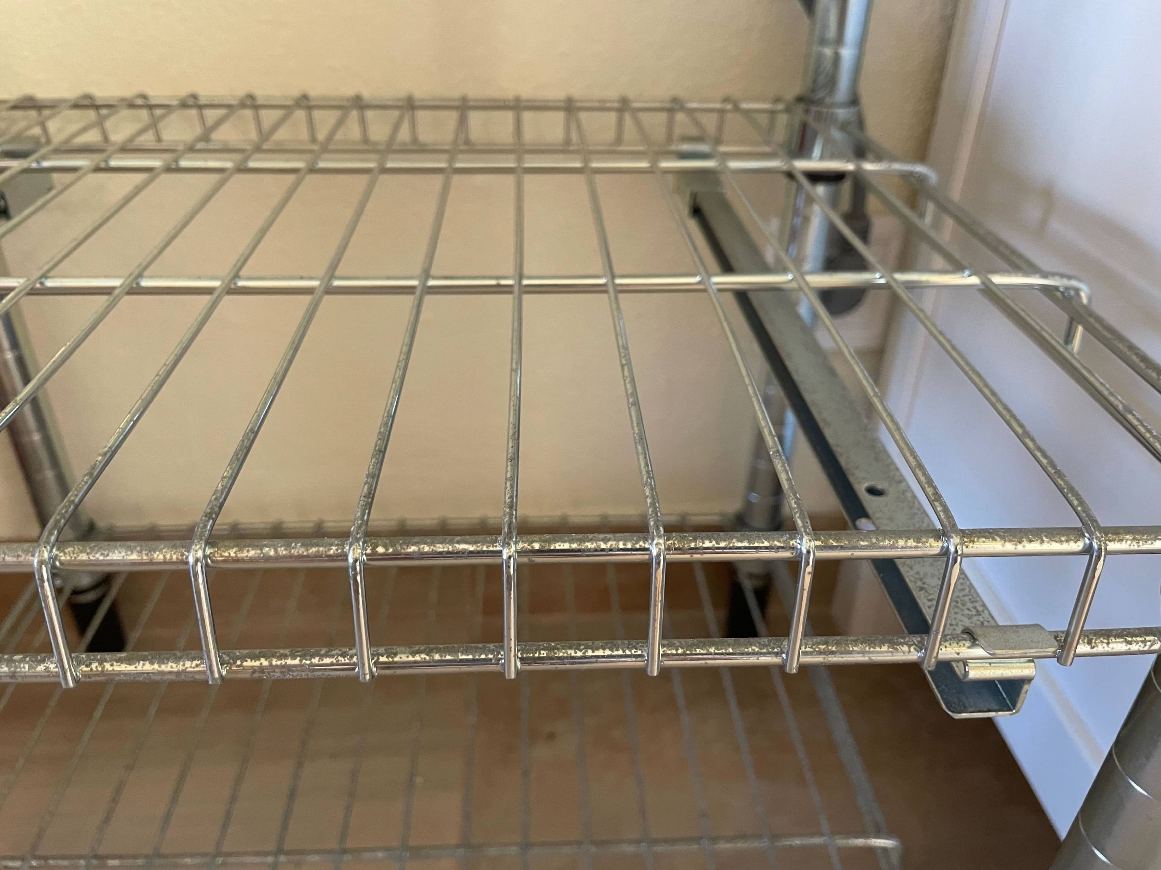 OMAR shelving unit with 3 baskets, galvanised, 46x36x94 cm