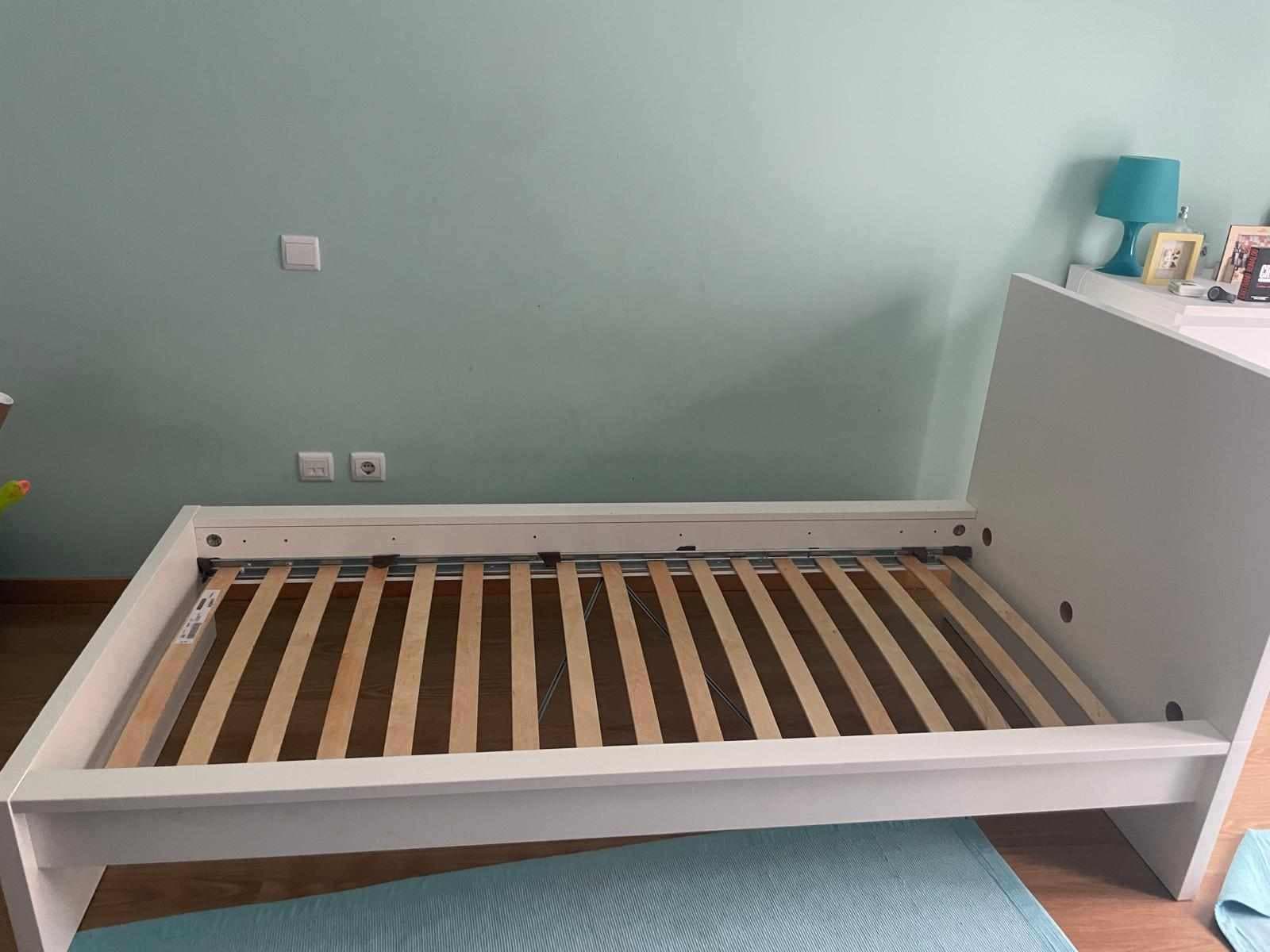 MALM Bed frame, high, white, 90x200 cm