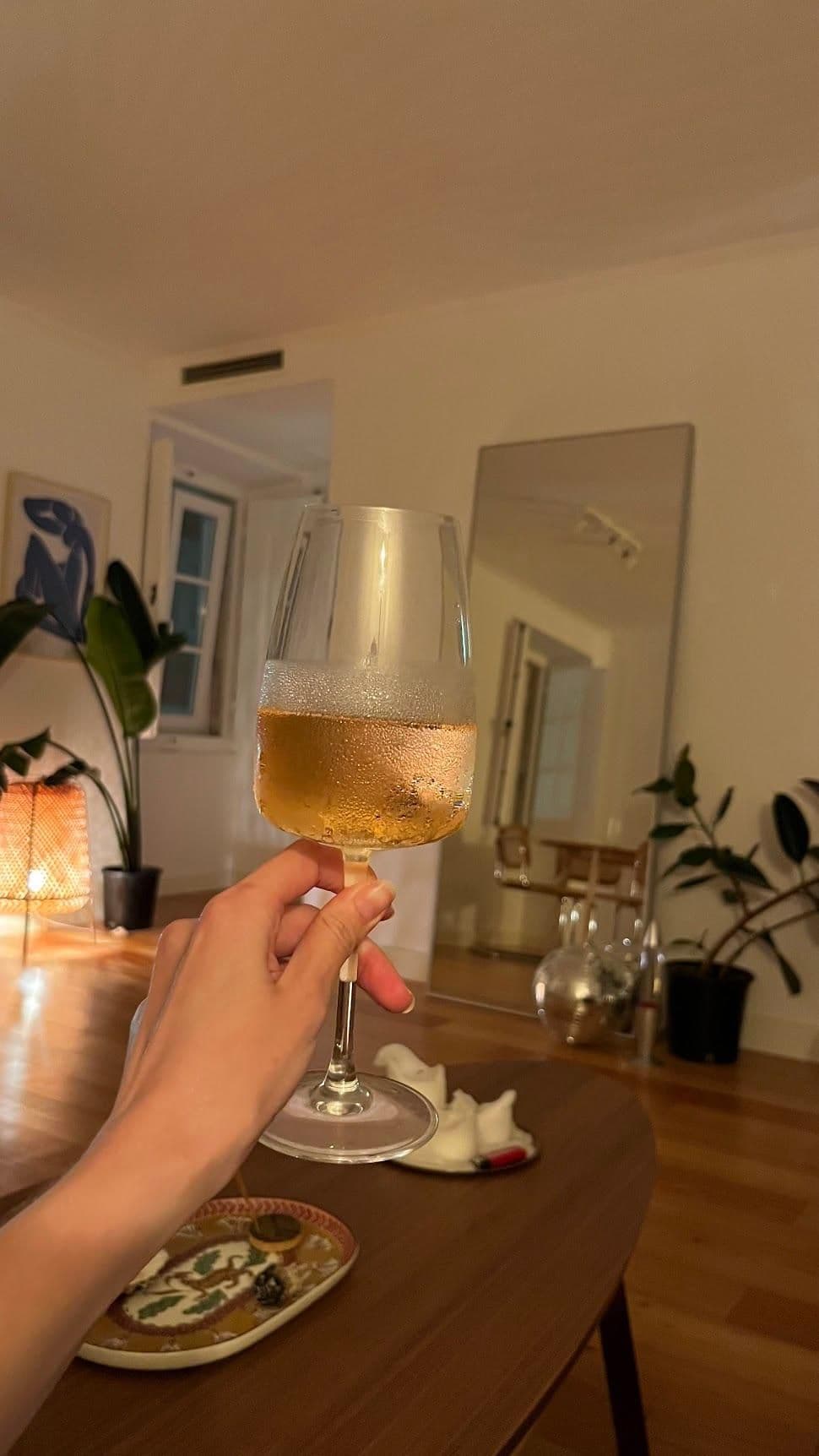 DYRGRIP white wine glass, clear glass, 42 cl