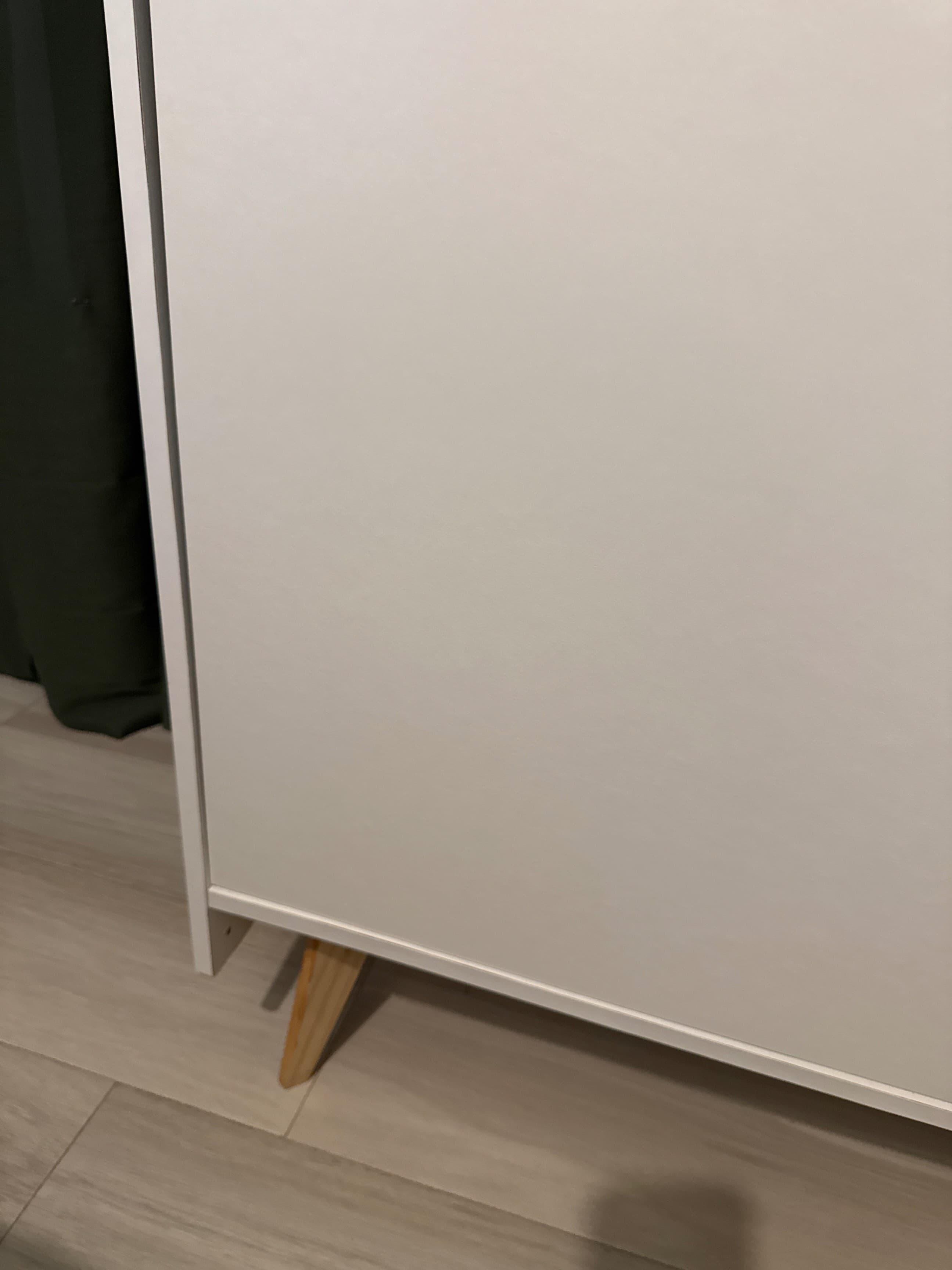 KLEPPSTAD wardrobe with sliding doors, white, 117x176 cm