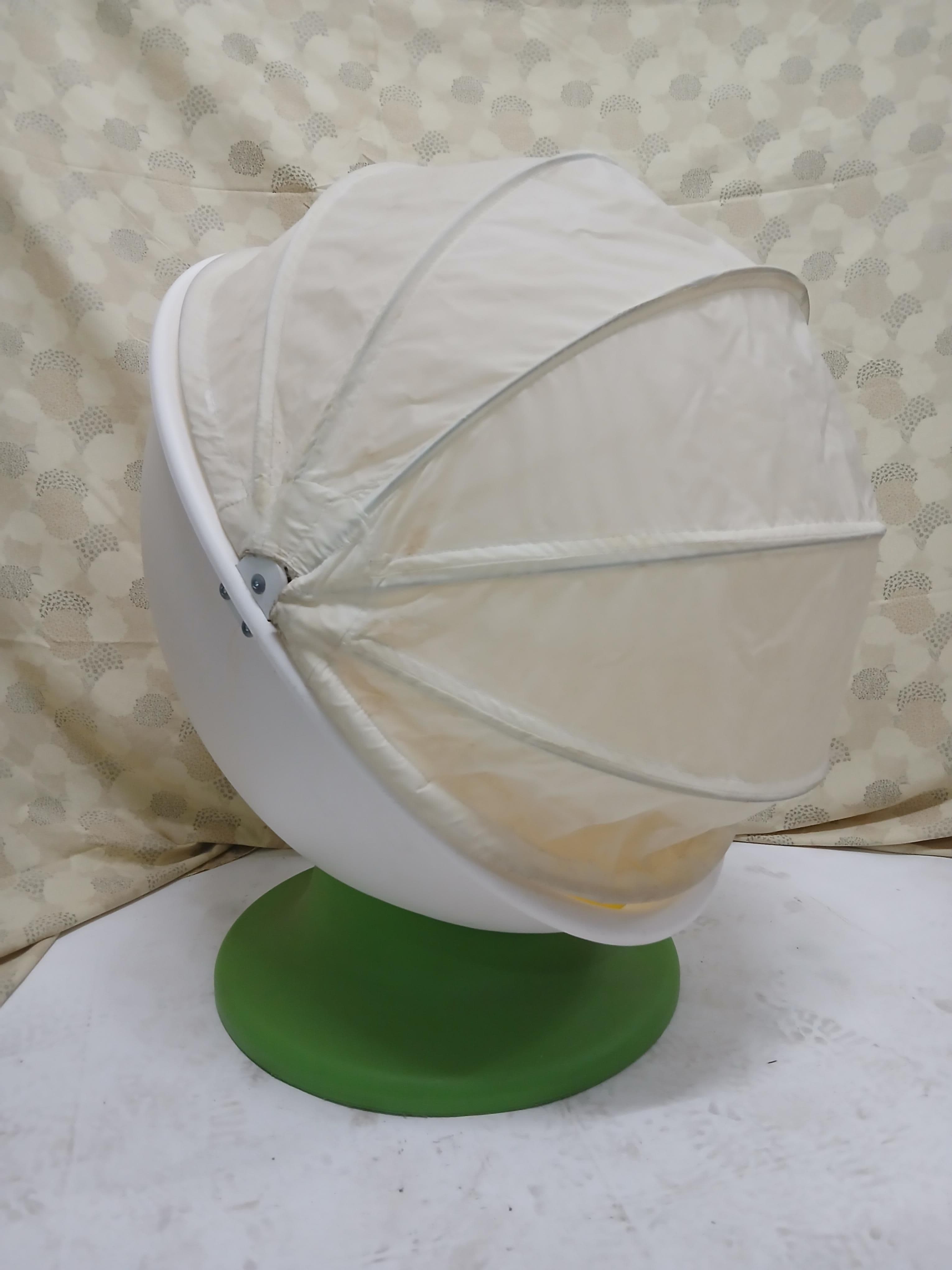 IKEA PS LÖMSK Swivel armchair, white, red, Width: 59 cm