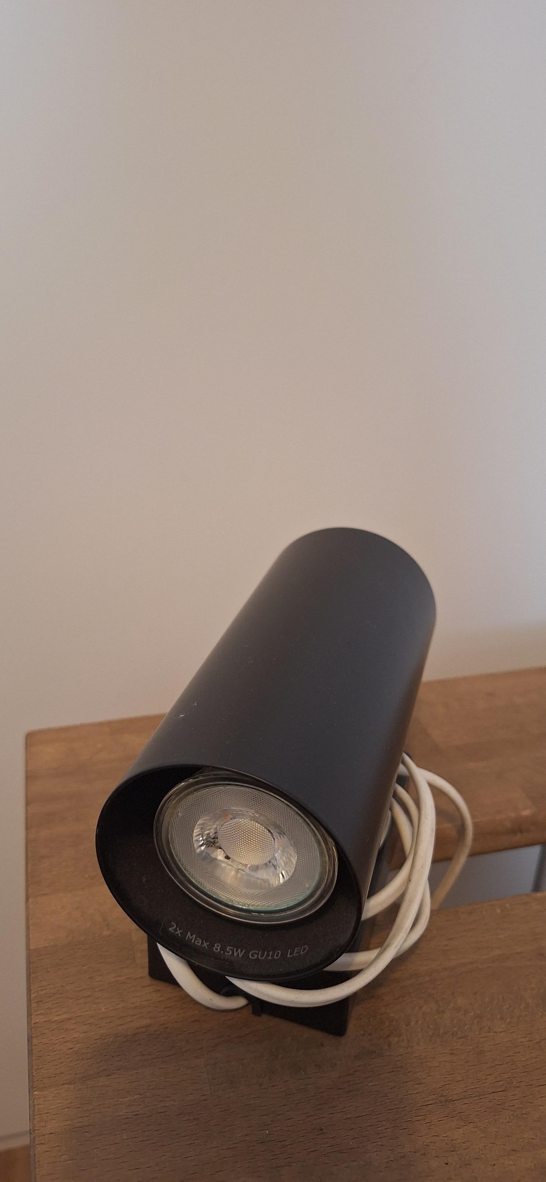 NYMÅNE Wall up/downlighter, wired-in, anthracite, Max.: 17 W
