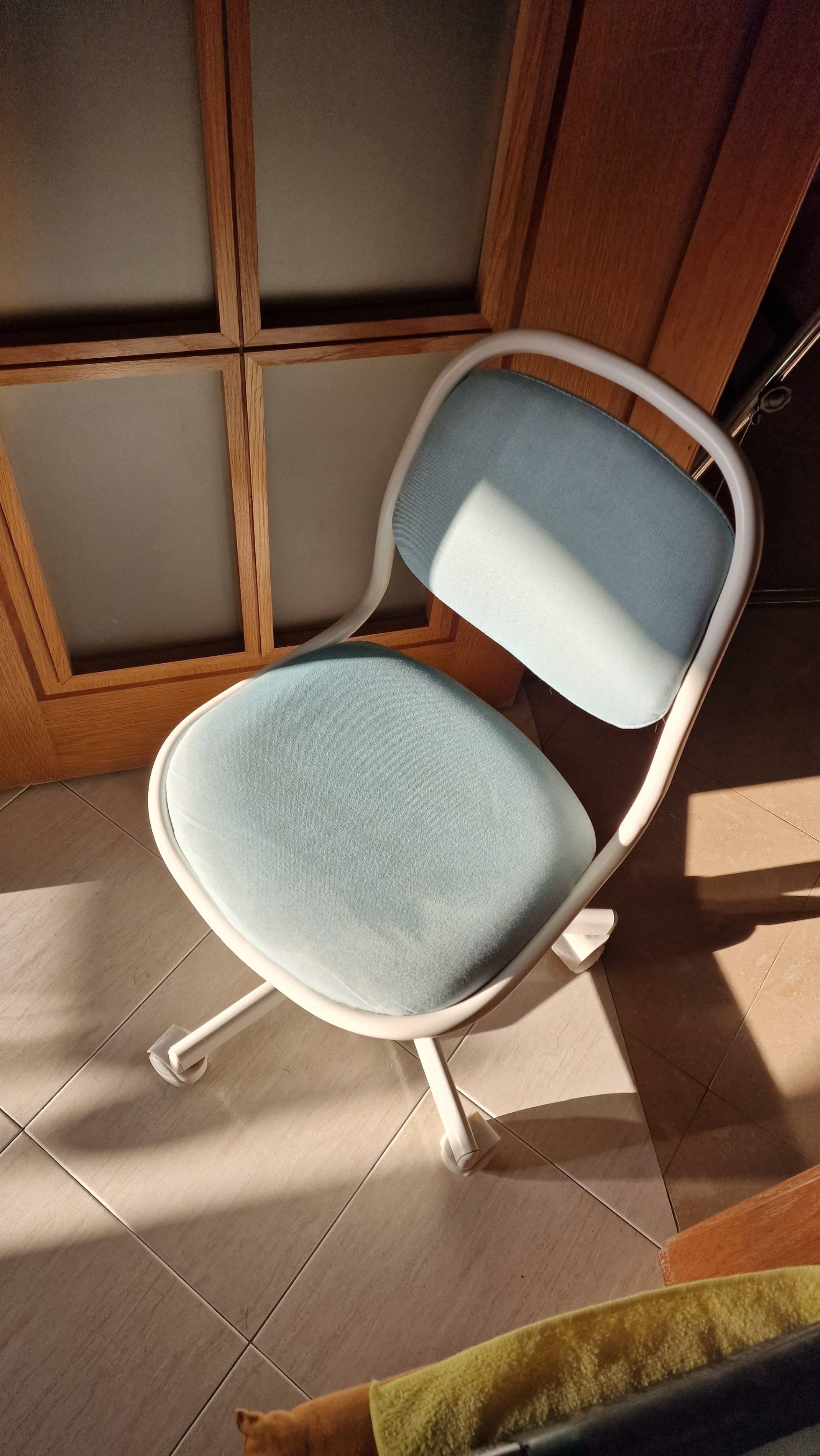 ÖRFJÄLL children's desk chair, white/Vissle light grey