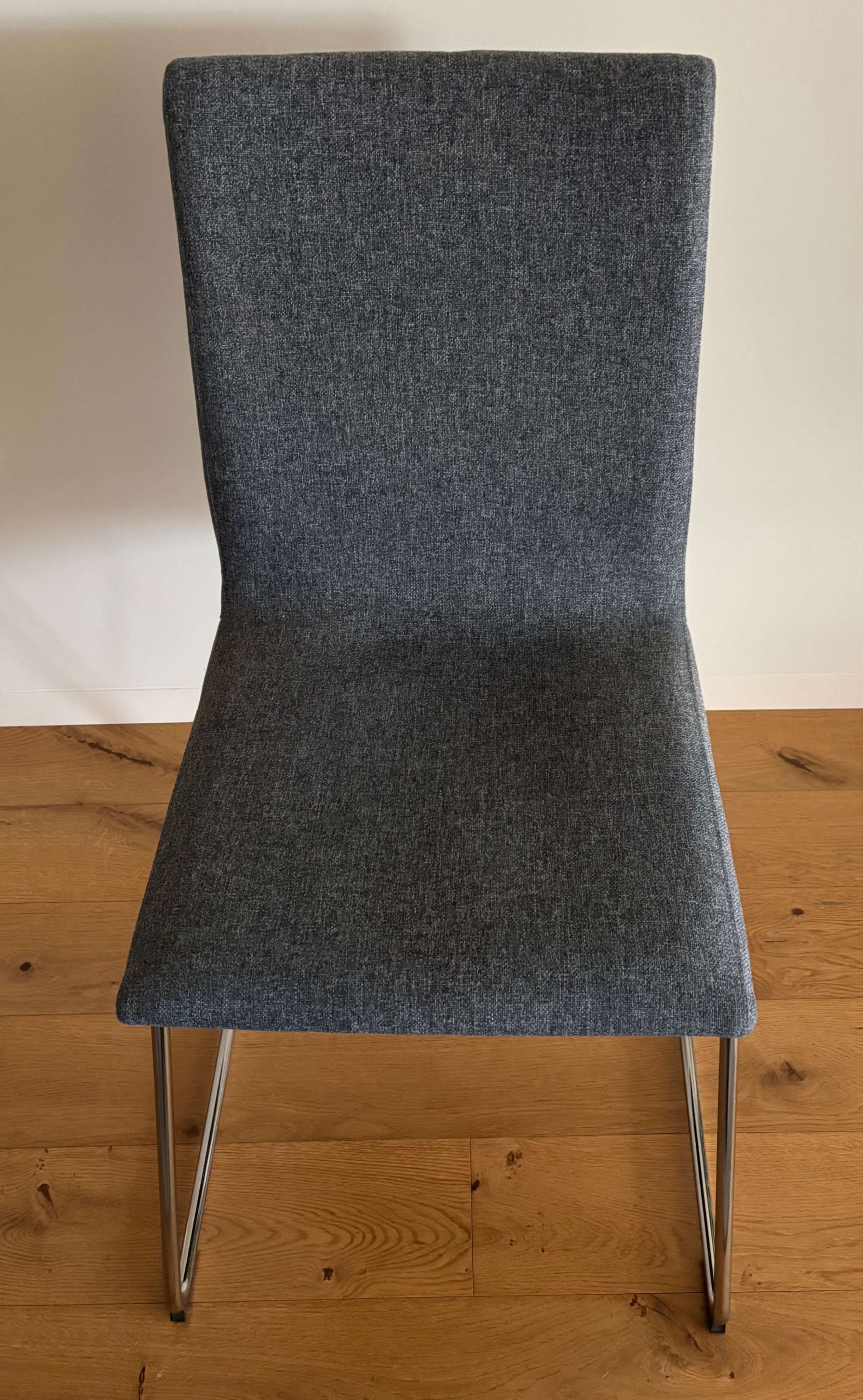 LILLÅNÄS chair, chrome-plated/Gunnared dark grey