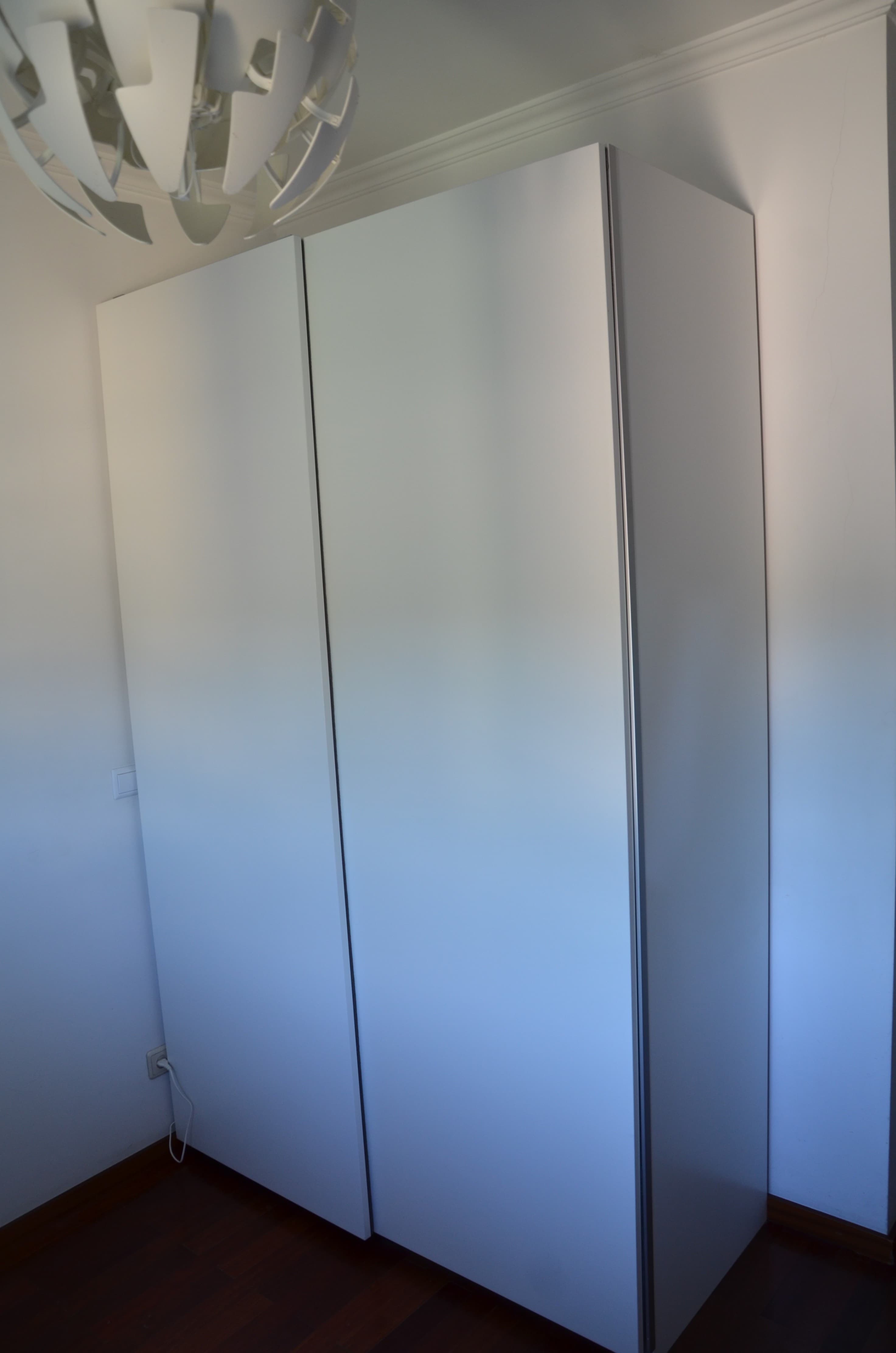PAX / HASVIK combinação de roupeiro, branco/branco, 150x66x236 cm