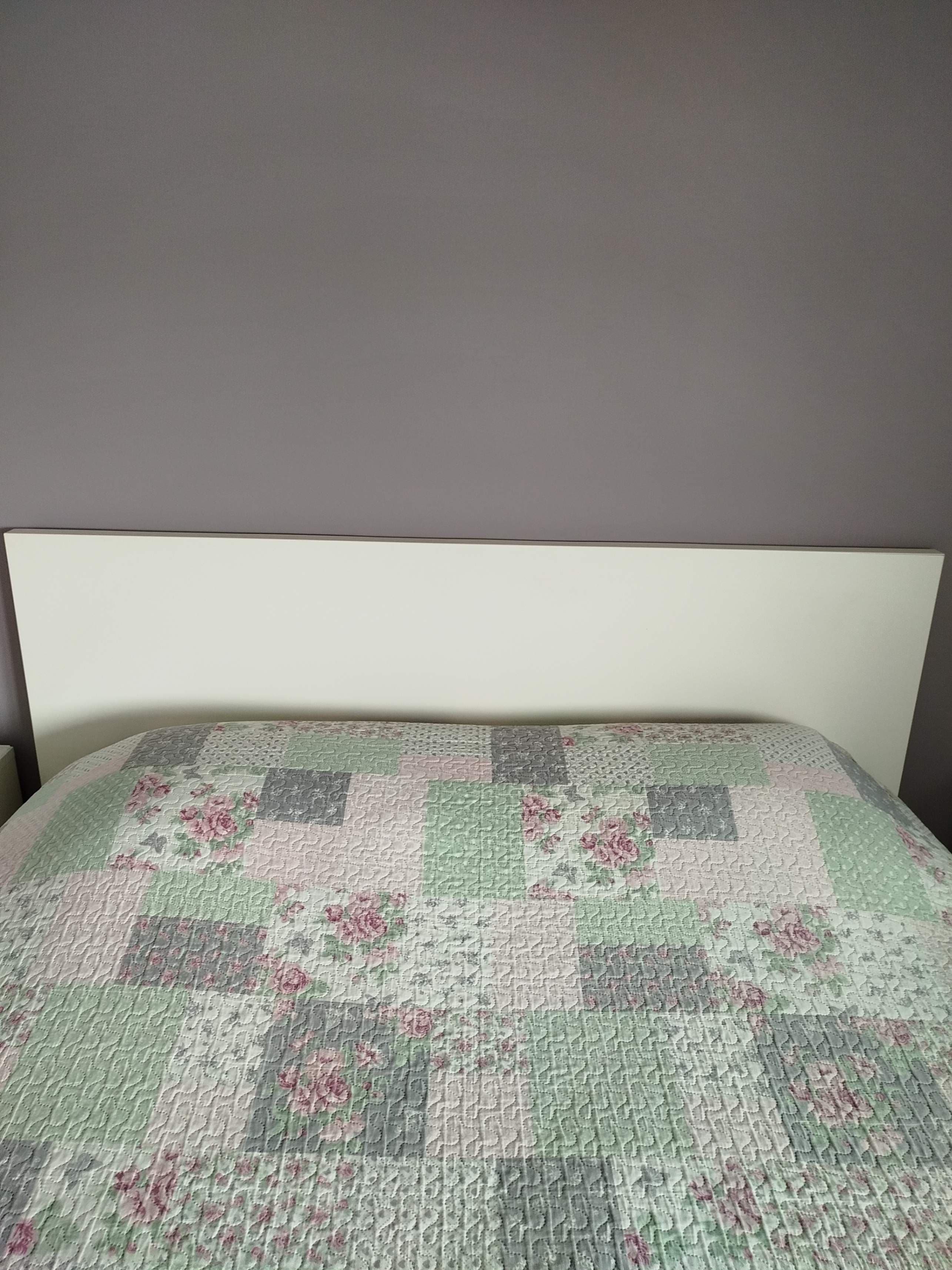 MALM bed frame, high, w 2 storage boxes, white/Luröy, 160x200 cm