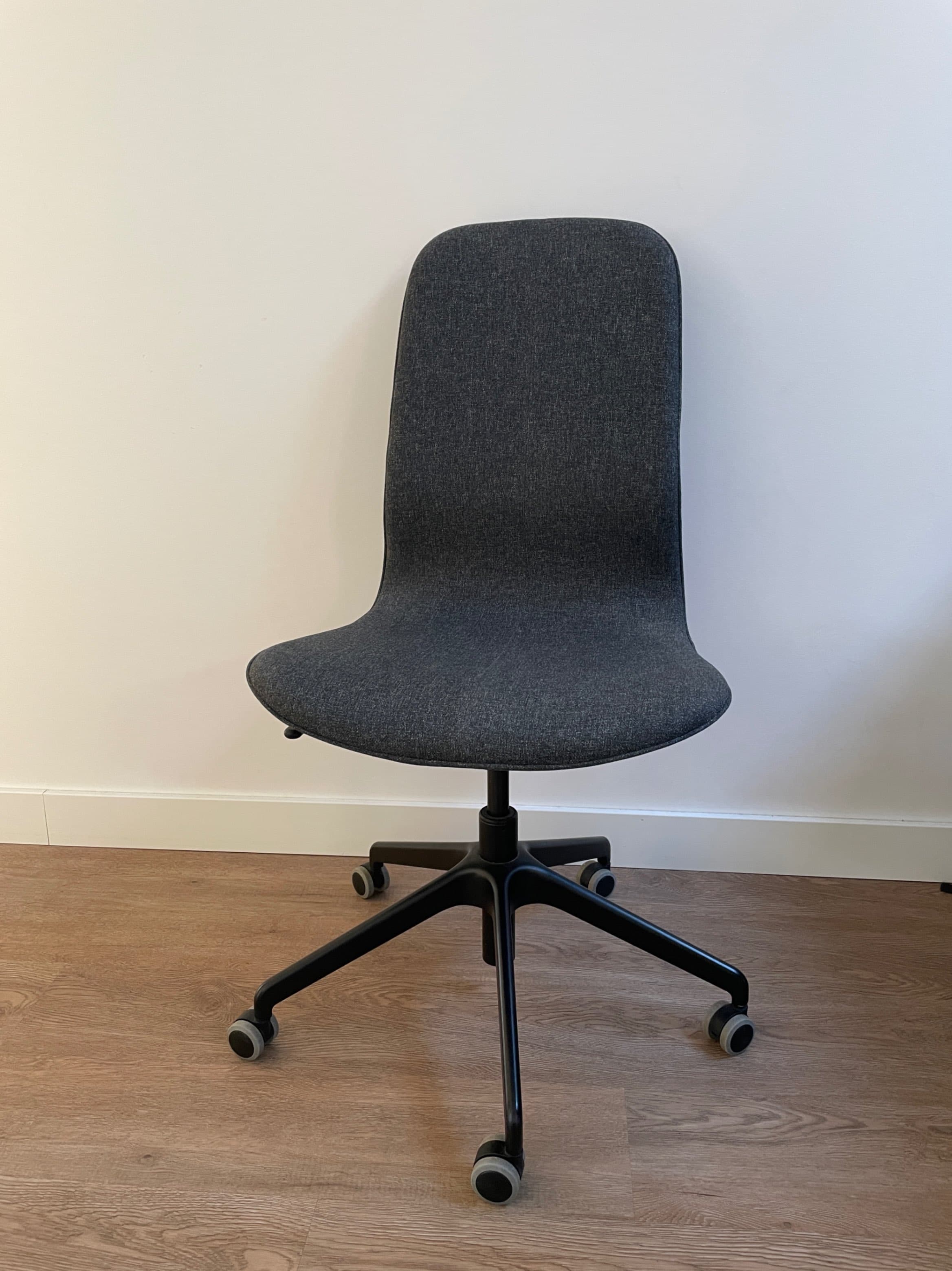 LÅNGFJÄLL cadeira p/escritório, Gunnared cinz esc/preto