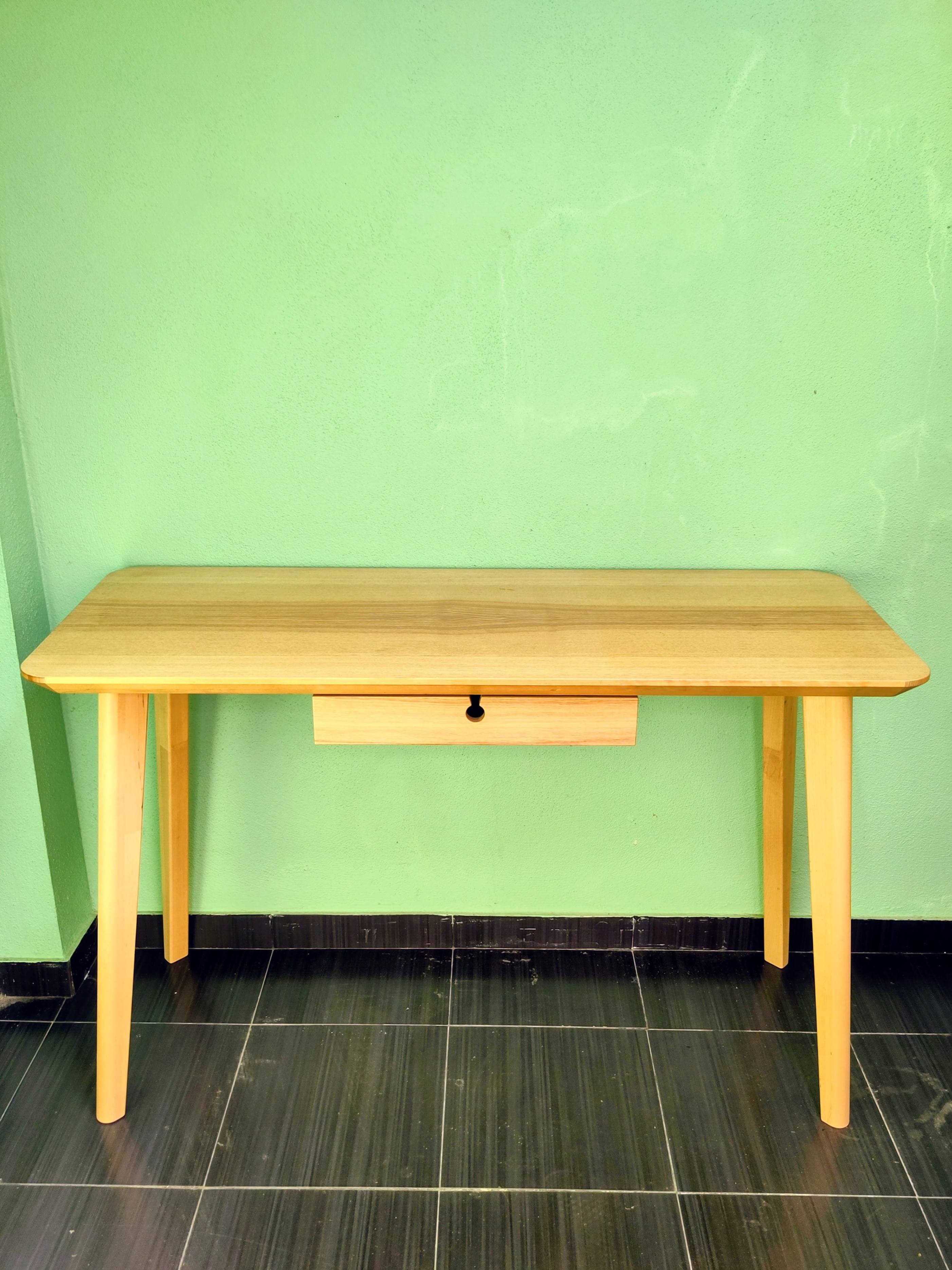 LISABO Desk, ash veneer, 118x45 cm