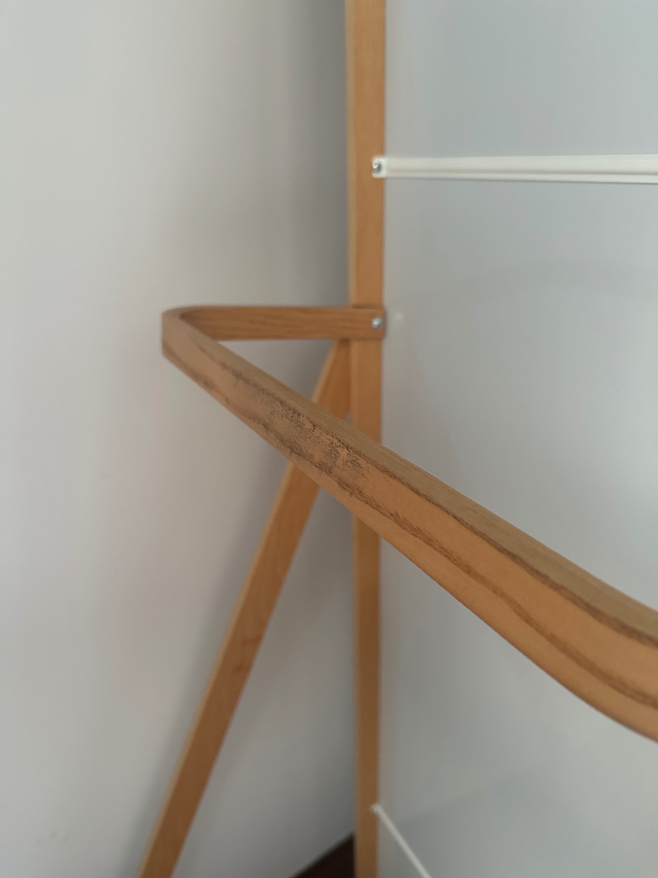 IKORNNES Standing mirror, ash, 52x167 cm