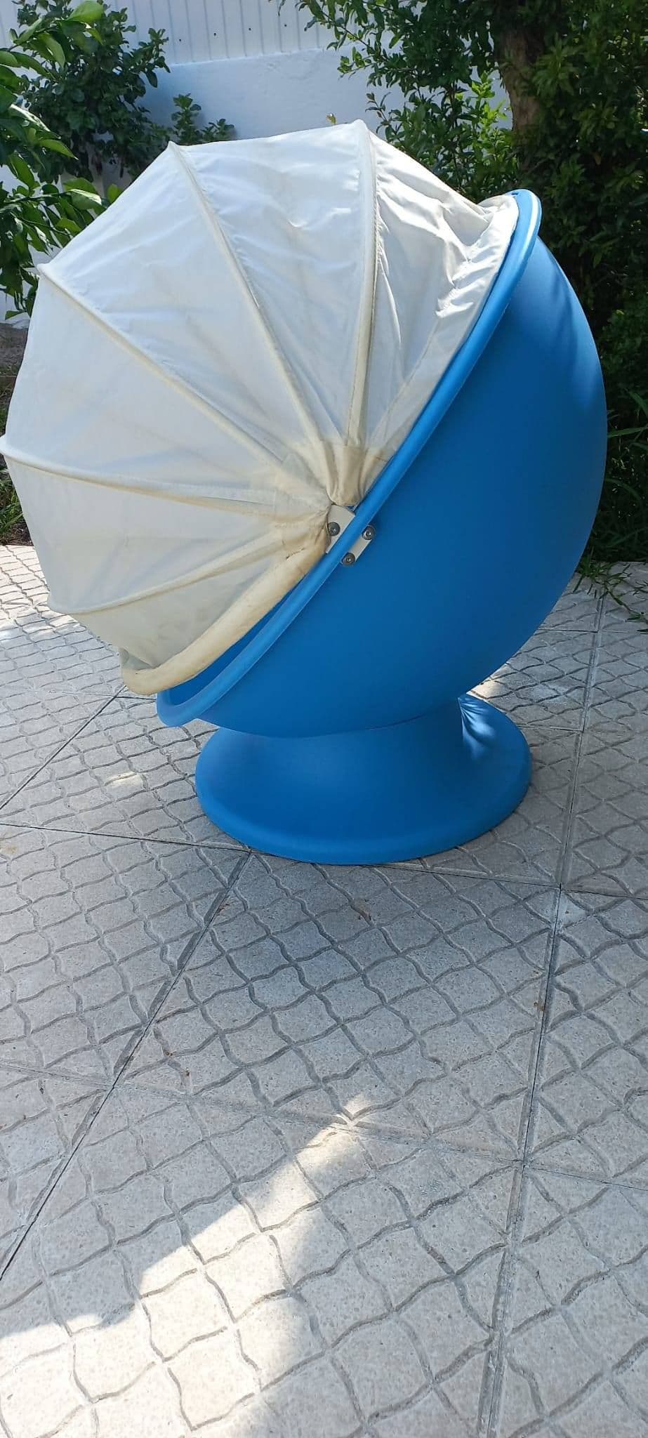 IKEA PS LÖMSK Swivel armchair, white, red, Width: 59 cm