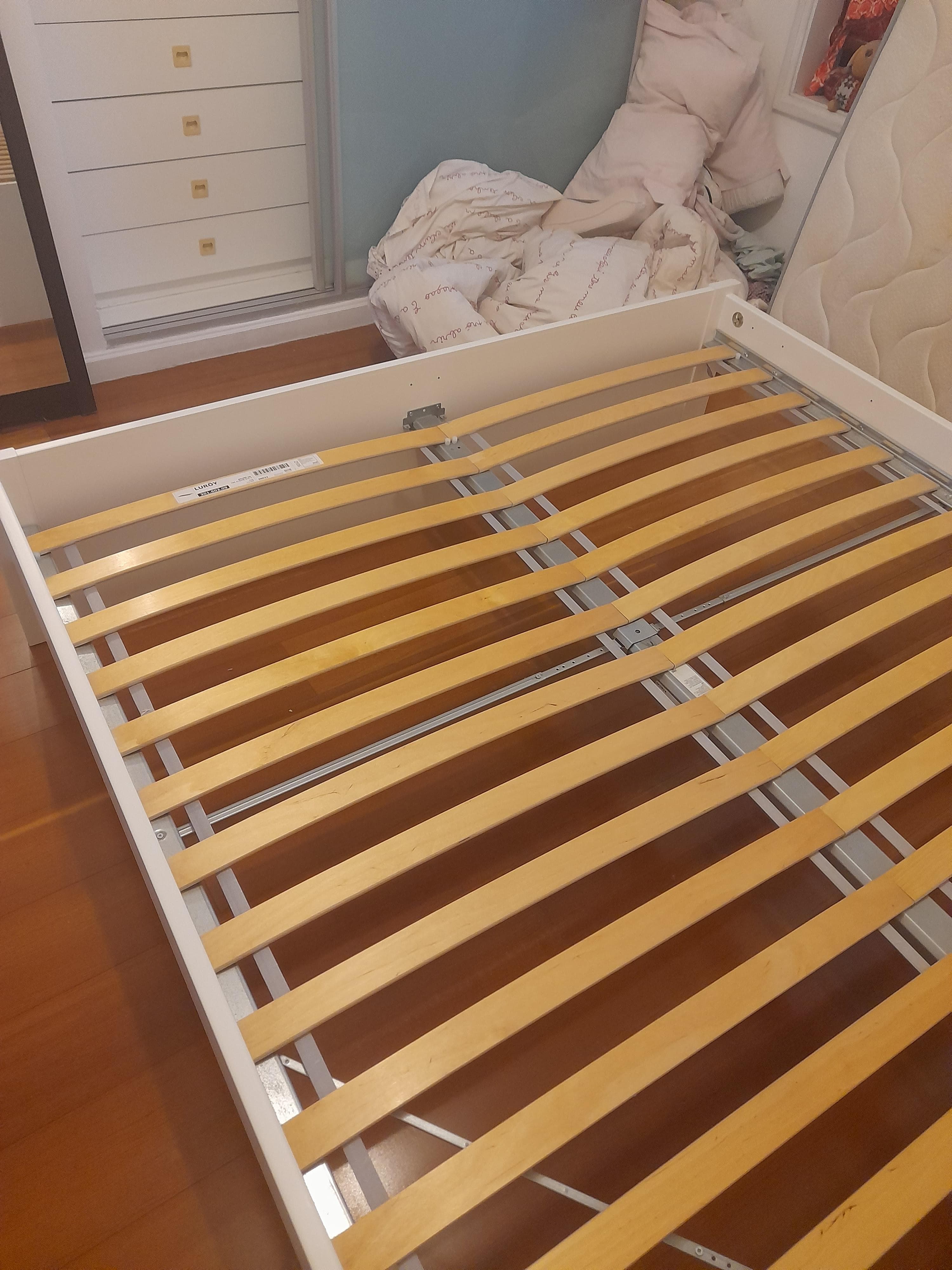 SONGESAND estrutura de cama, branco, 160x200 cm