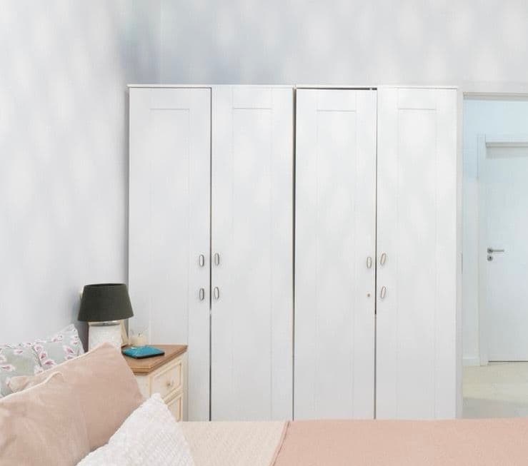 BRIMNES Wardrobe with 2 doors, white, 78x190 cm