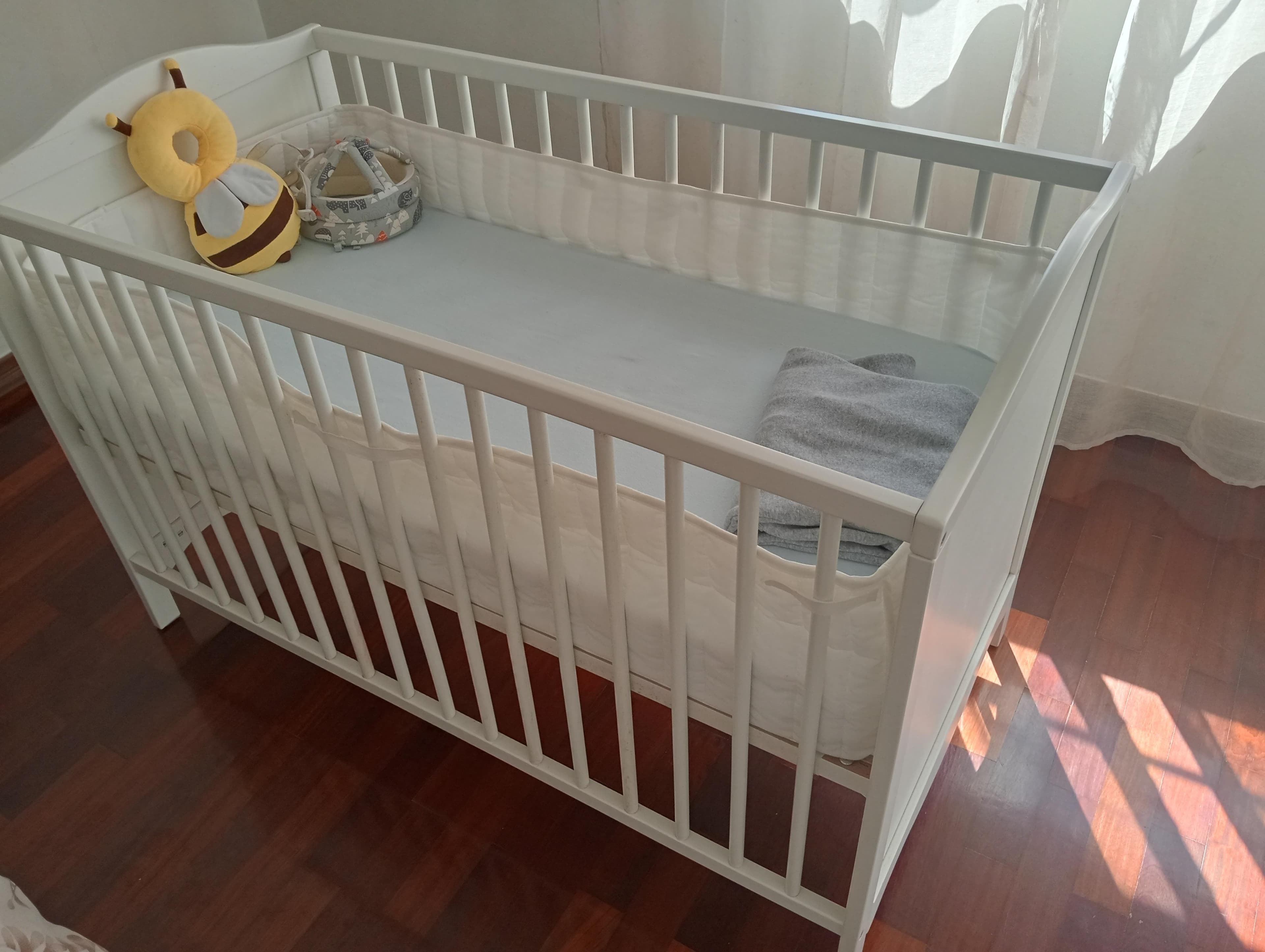 SMÅGÖRA berço, branco, 60x120 cm