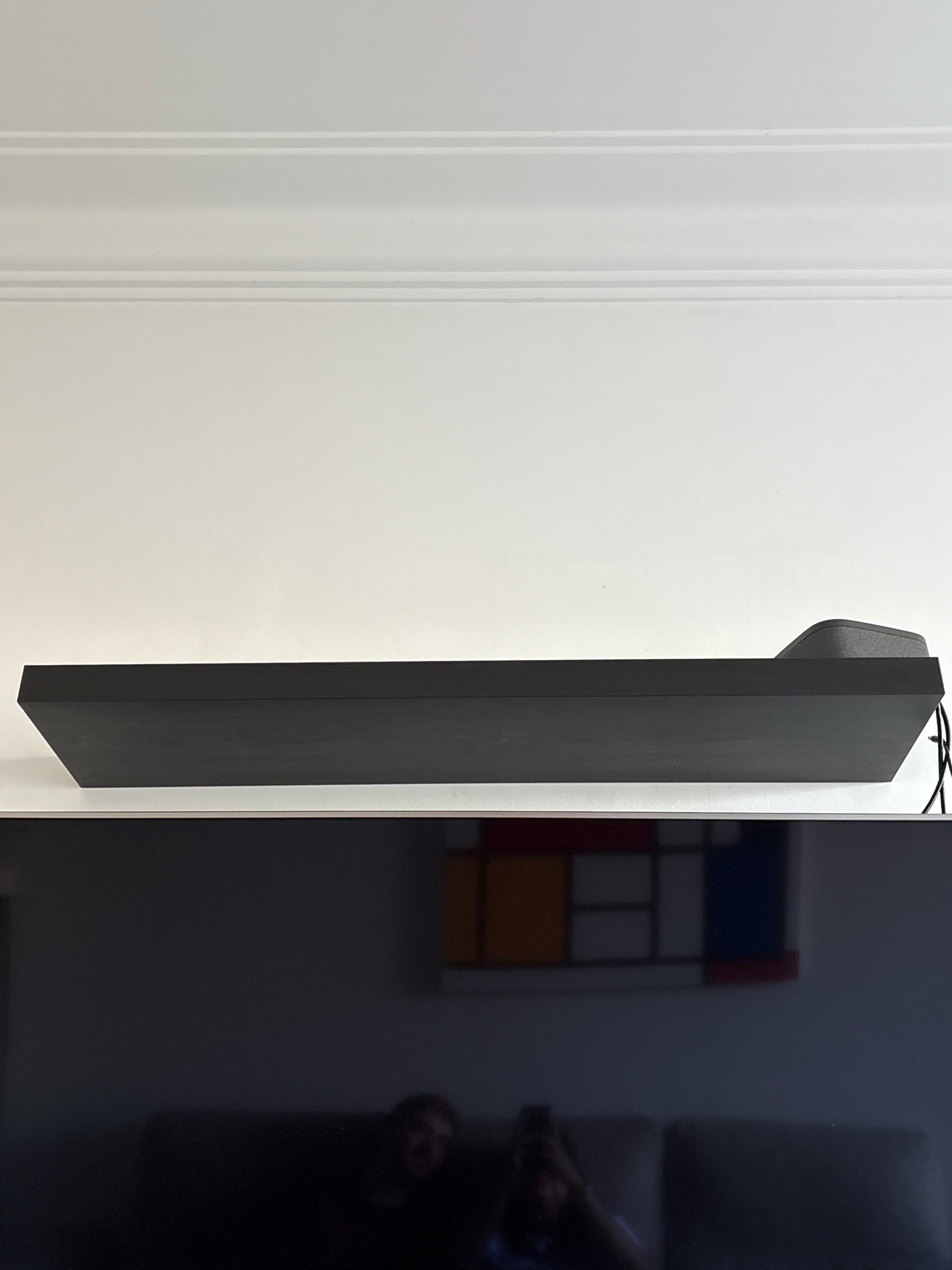 LACK Wall shelf, black-brown, 110x26 cm