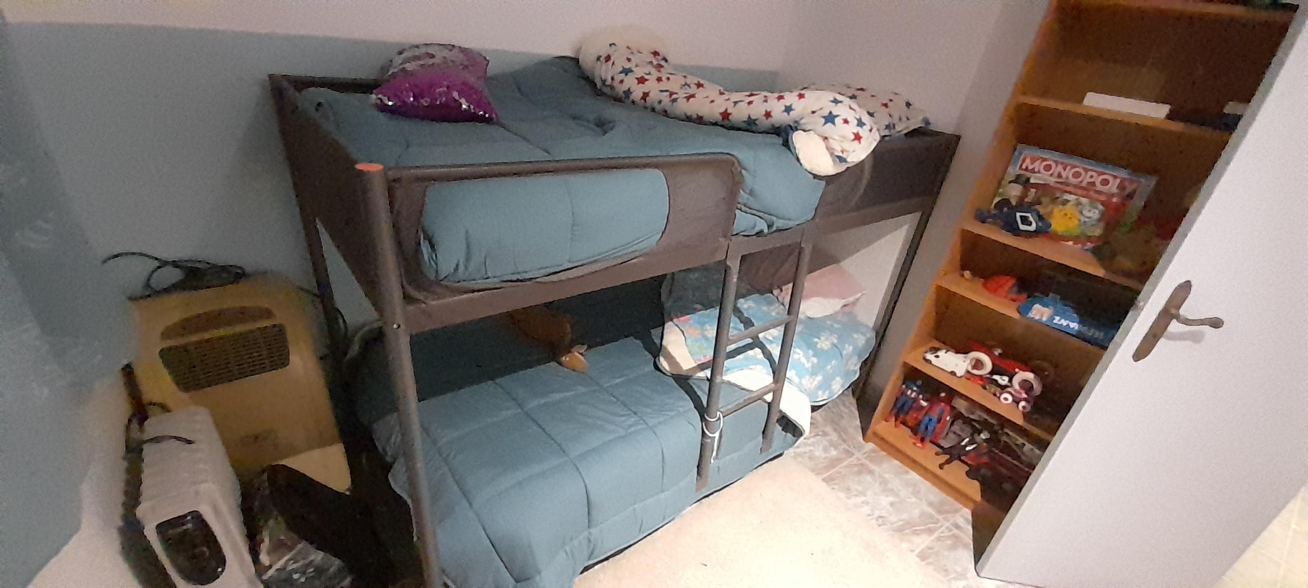 TUFFING bunk bed frame, dark grey, 90x200 cm