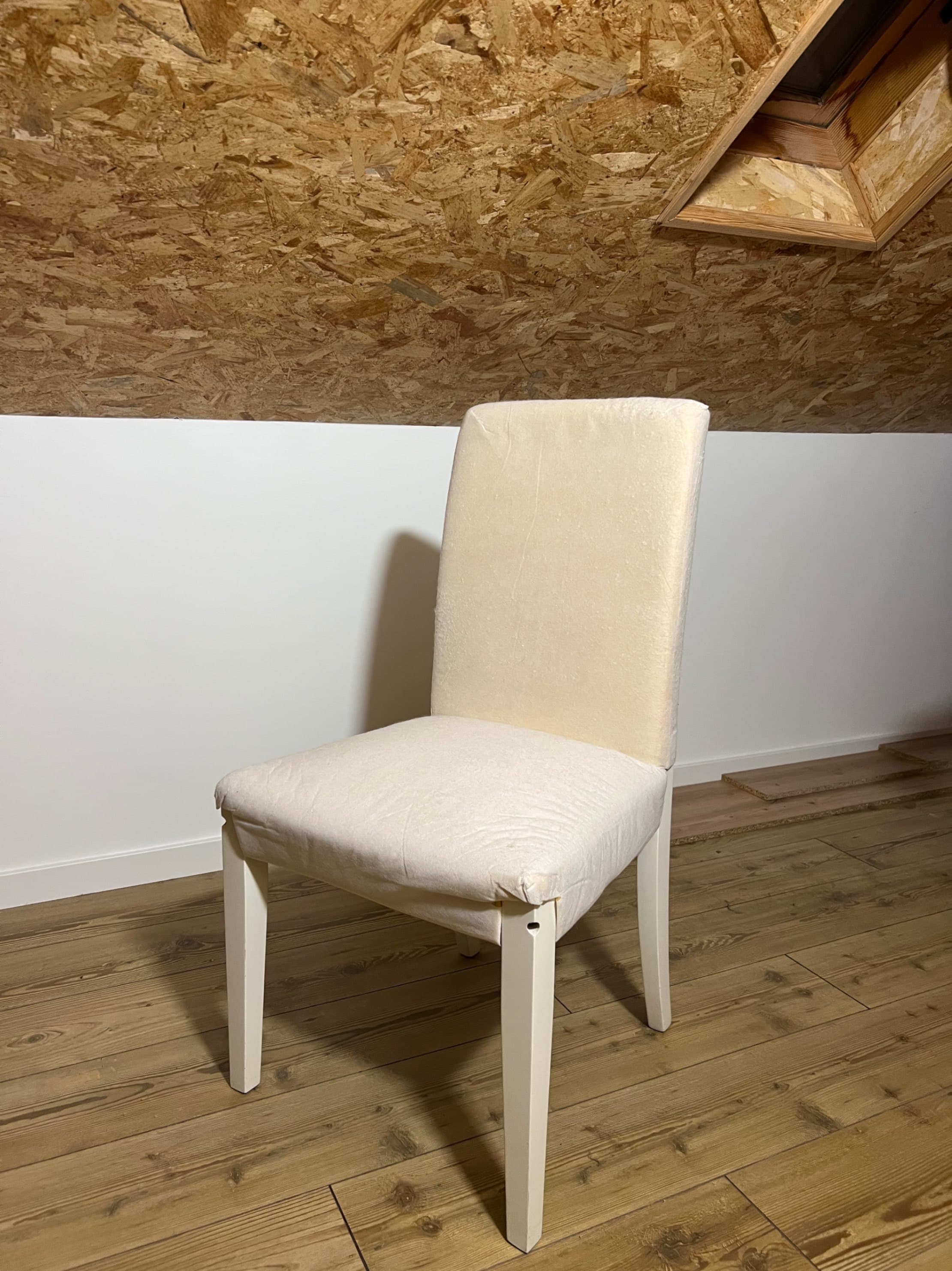 BERGMUND chair, oak effect/Hallarp beige