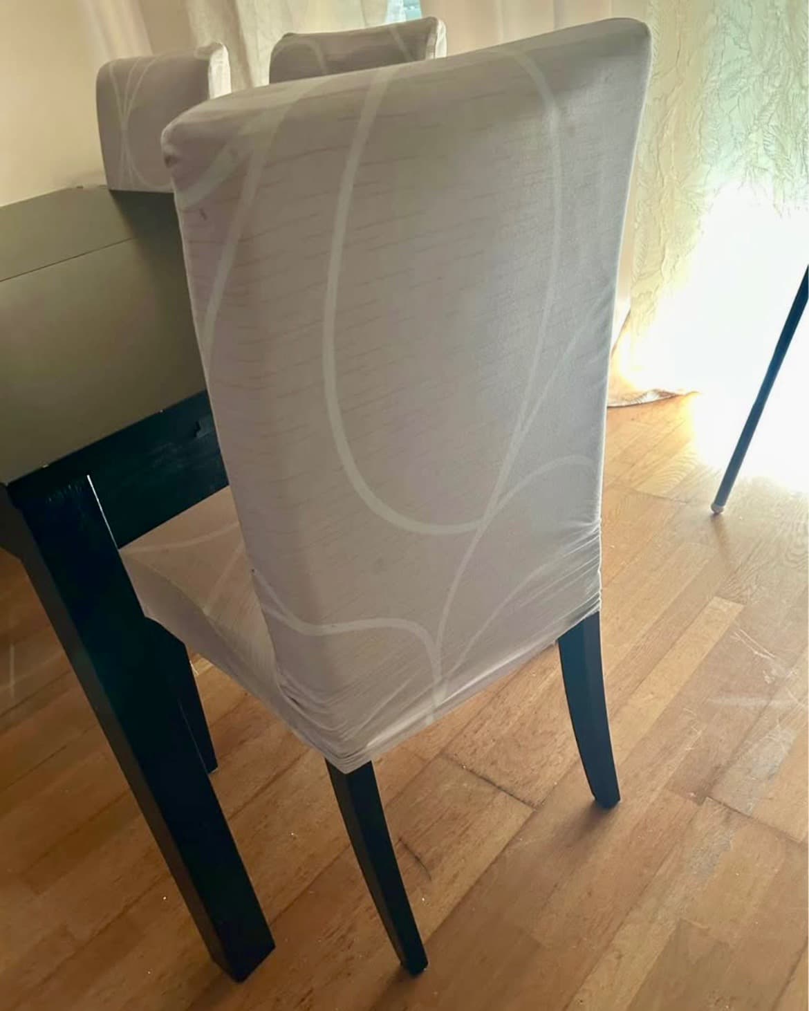 BERGMUND chair, black/Hallarp beige