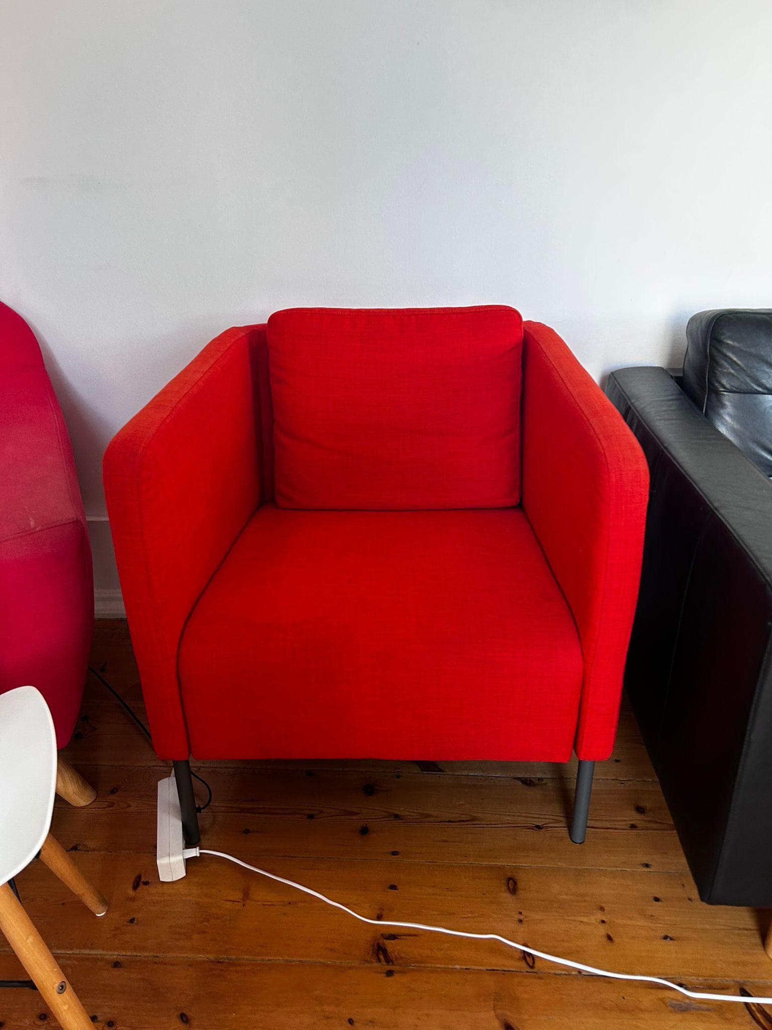 EKERÖ Armchair, Skiftebo orange, Width: 70 cm