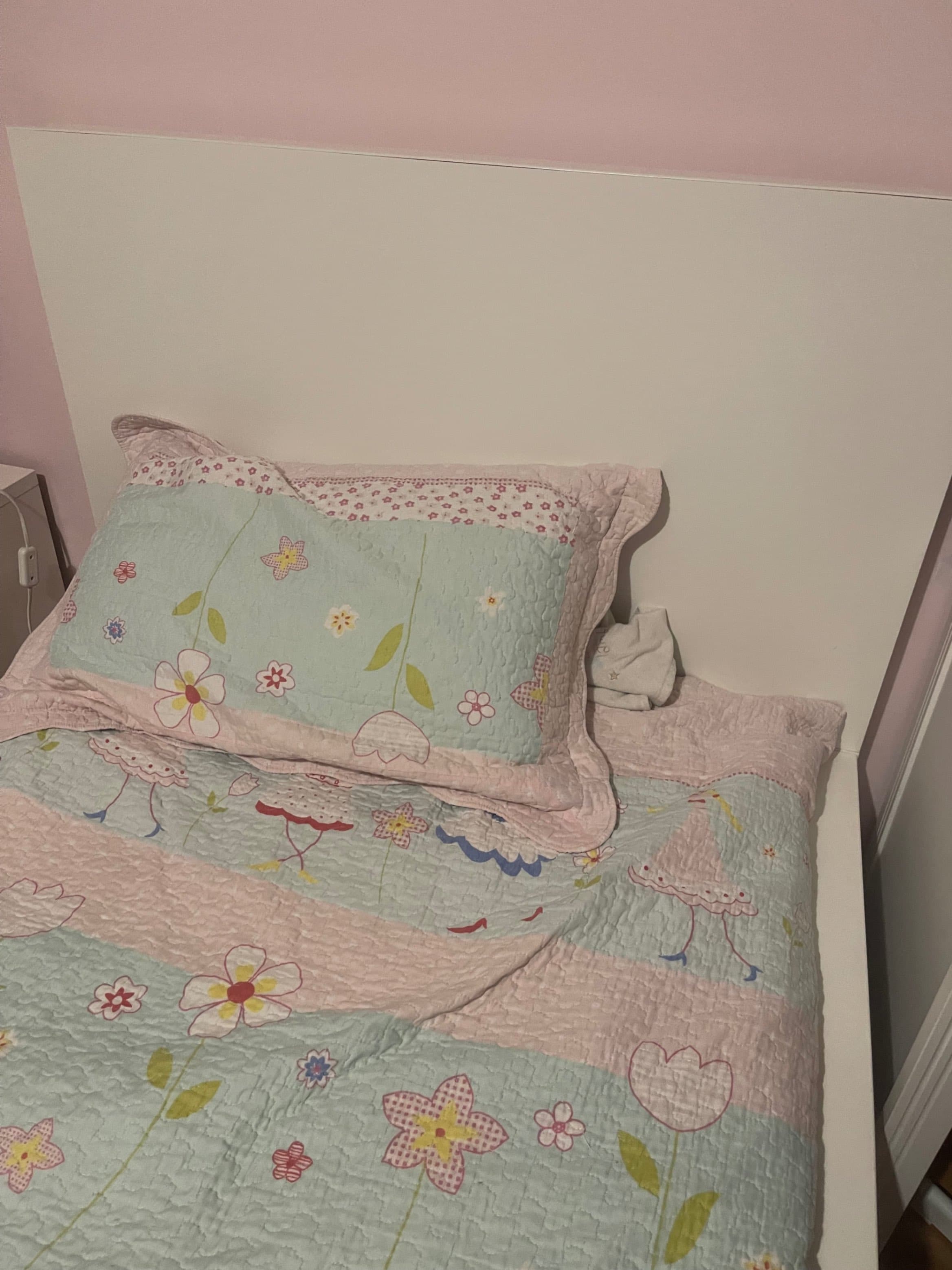 MALM bed frame, high, w 2 storage boxes, white, 90x200 cm