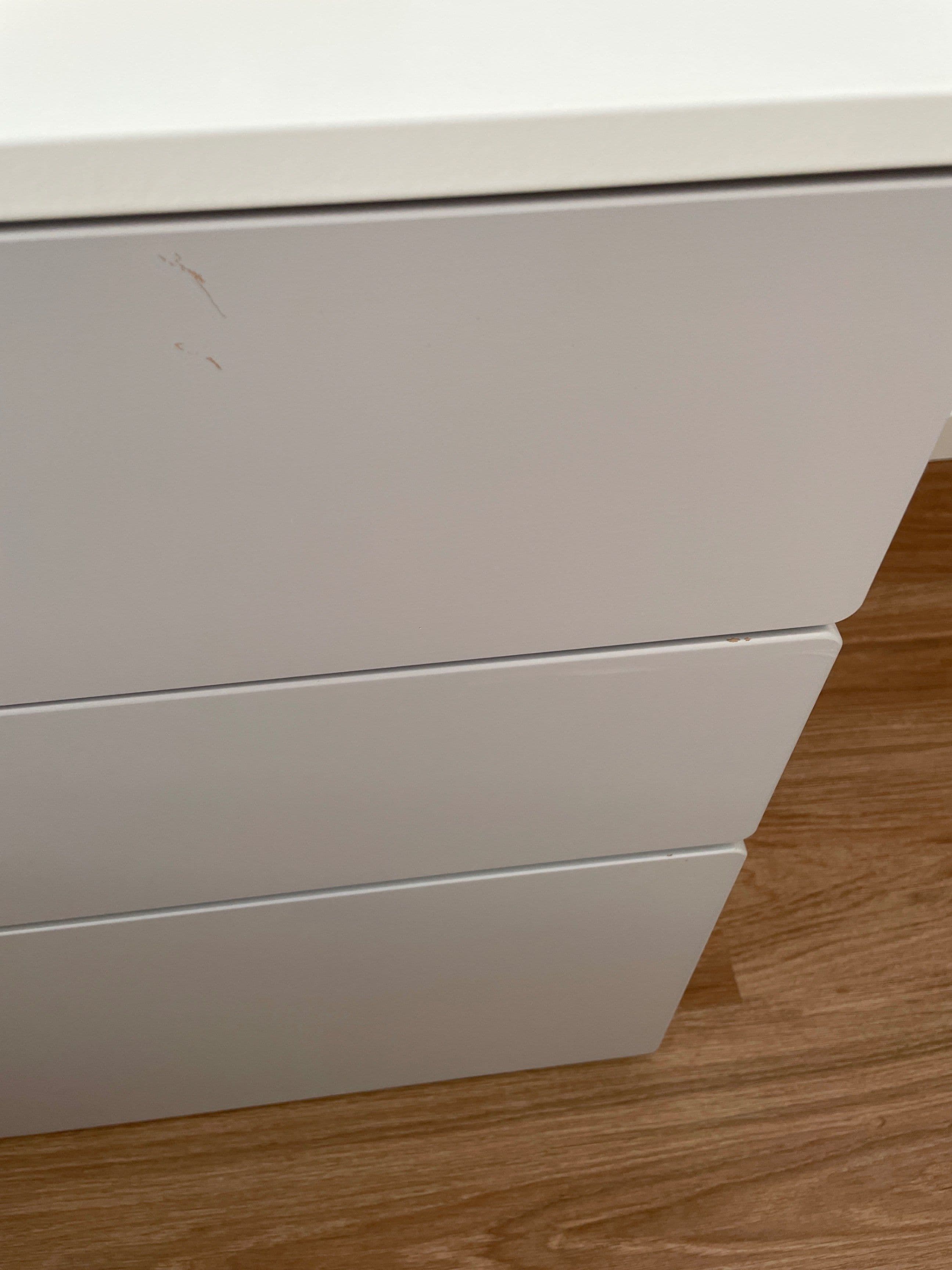 SMÅSTAD / PLATSA chest of 3 drawers, white/grey, 60x57x63 cm
