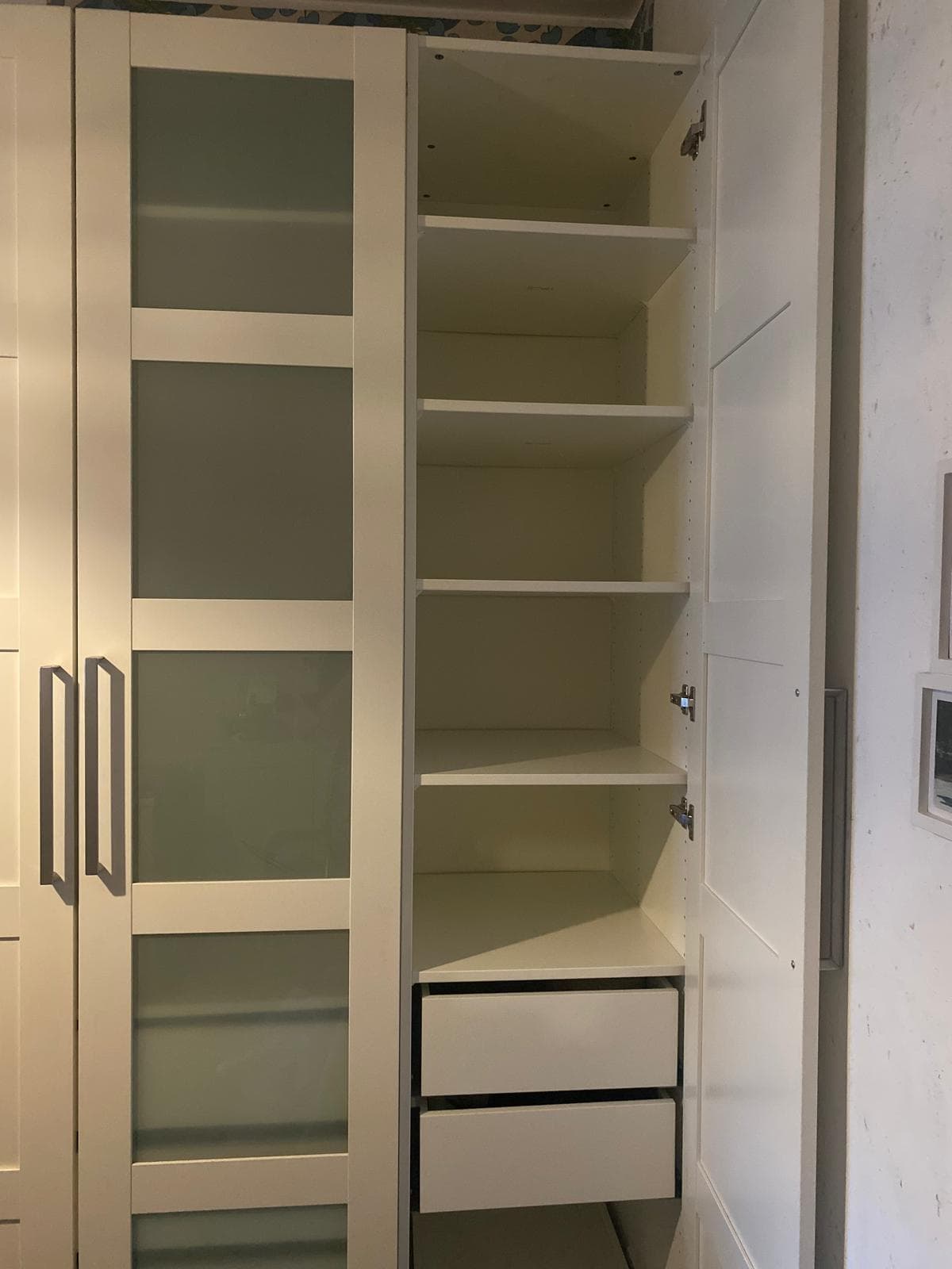 PAX / BERGSBO combinação de roupeiro, branco/branco, 150x60x236 cm