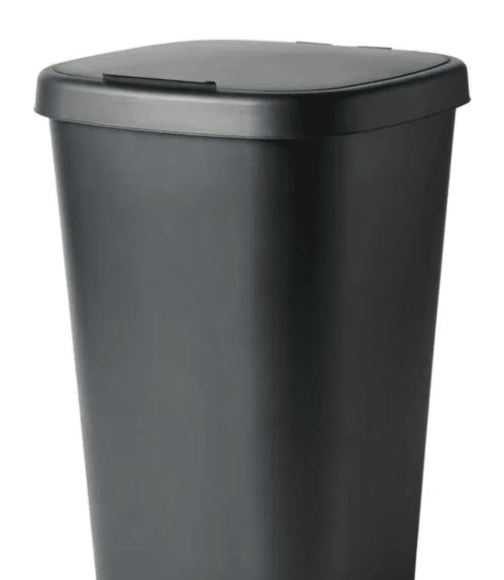 LÖVKVAST bin with lid, black, 50 l