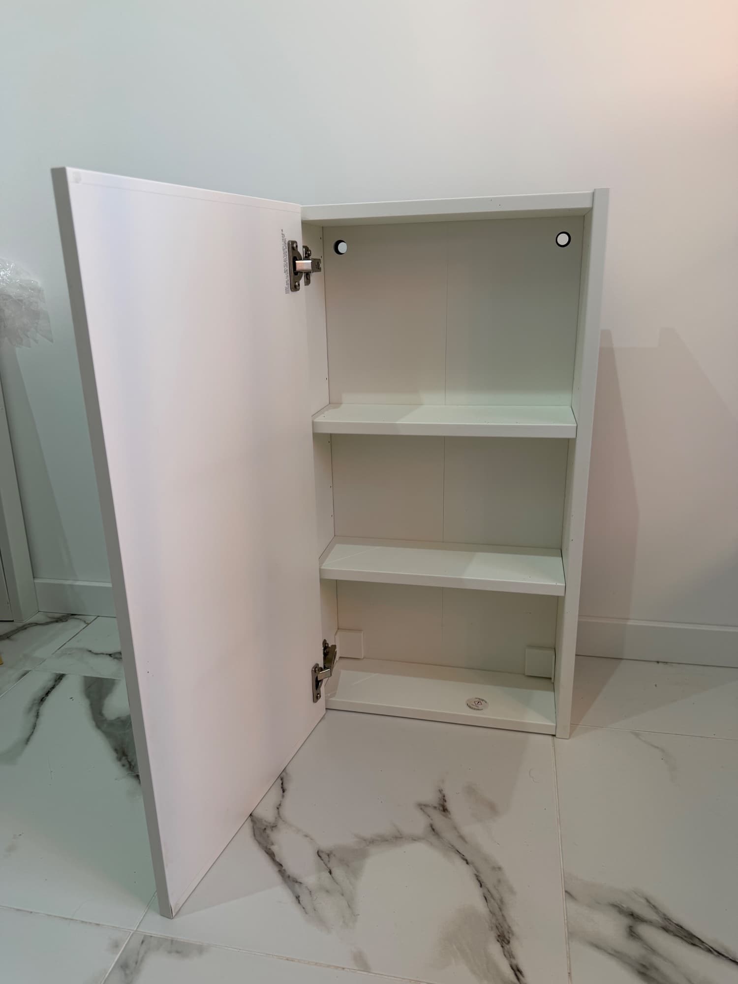 ENHET ARMARIO mirror cabinet with door, white, 40x17x75 cm