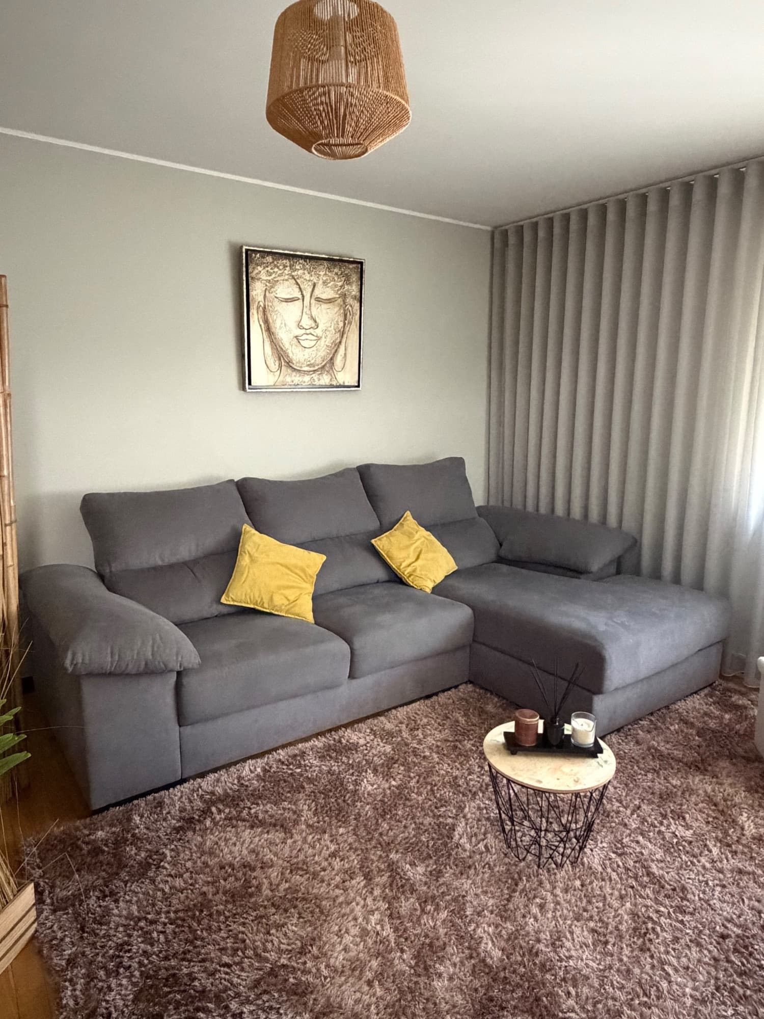 ESKILSTUNA 3-seat sofa, with chaise longue/Hillared anthracite