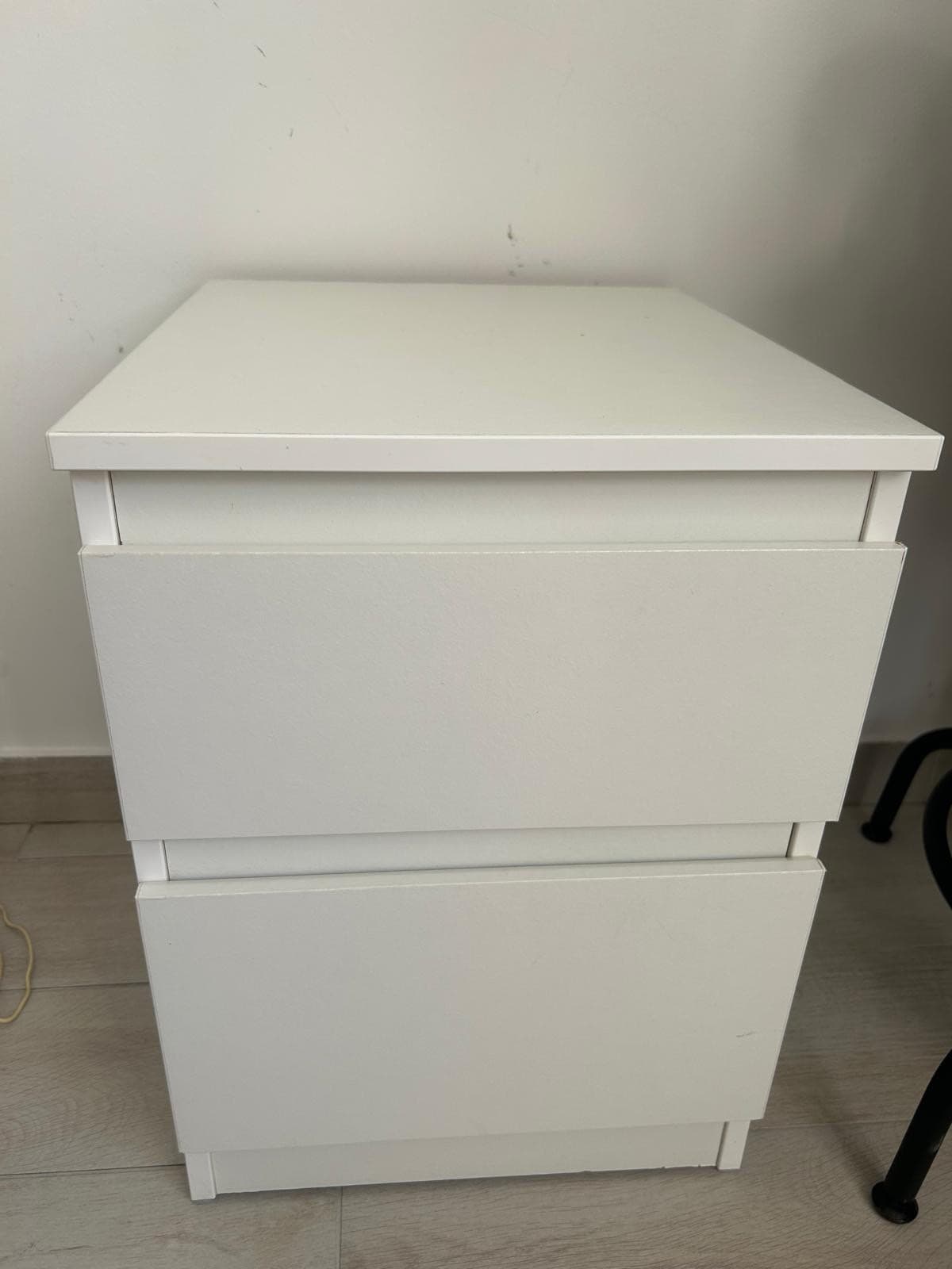 MALM chest of 2 drawers, high-gloss white
