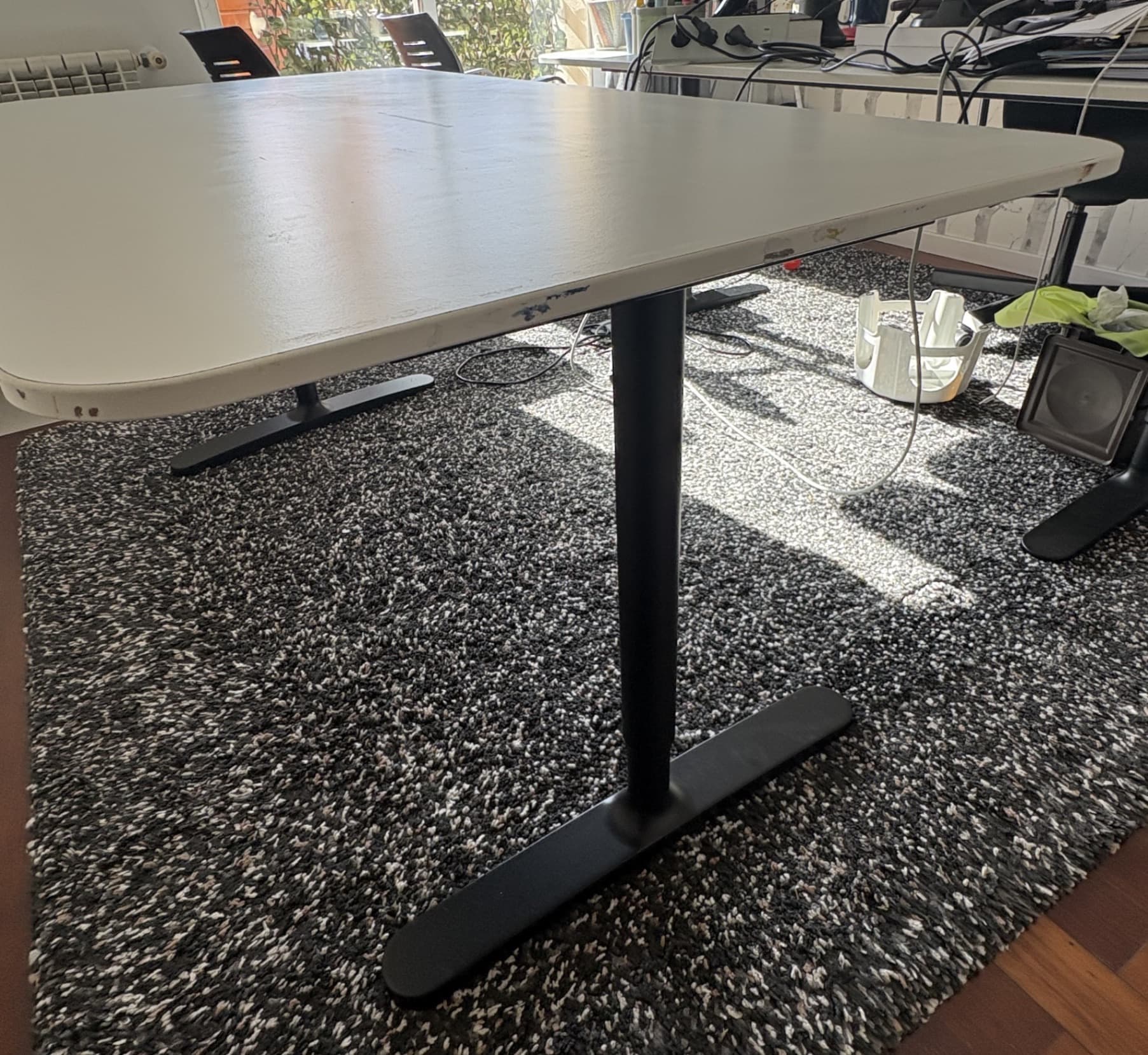 BEKANT desk, white/black